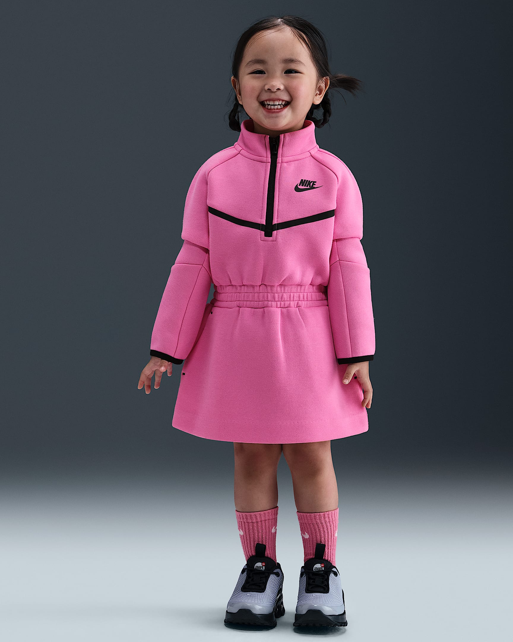 Nike Tech Fleece Toddler Dress - Playful Pink