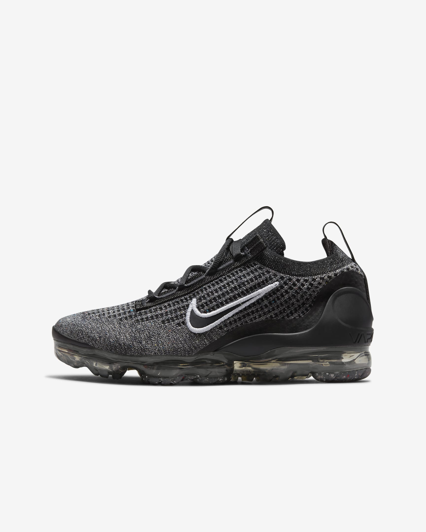 Nike Air VaporMax 2021 FK Big Kids' Shoes - Black/White/Anthracite/Black