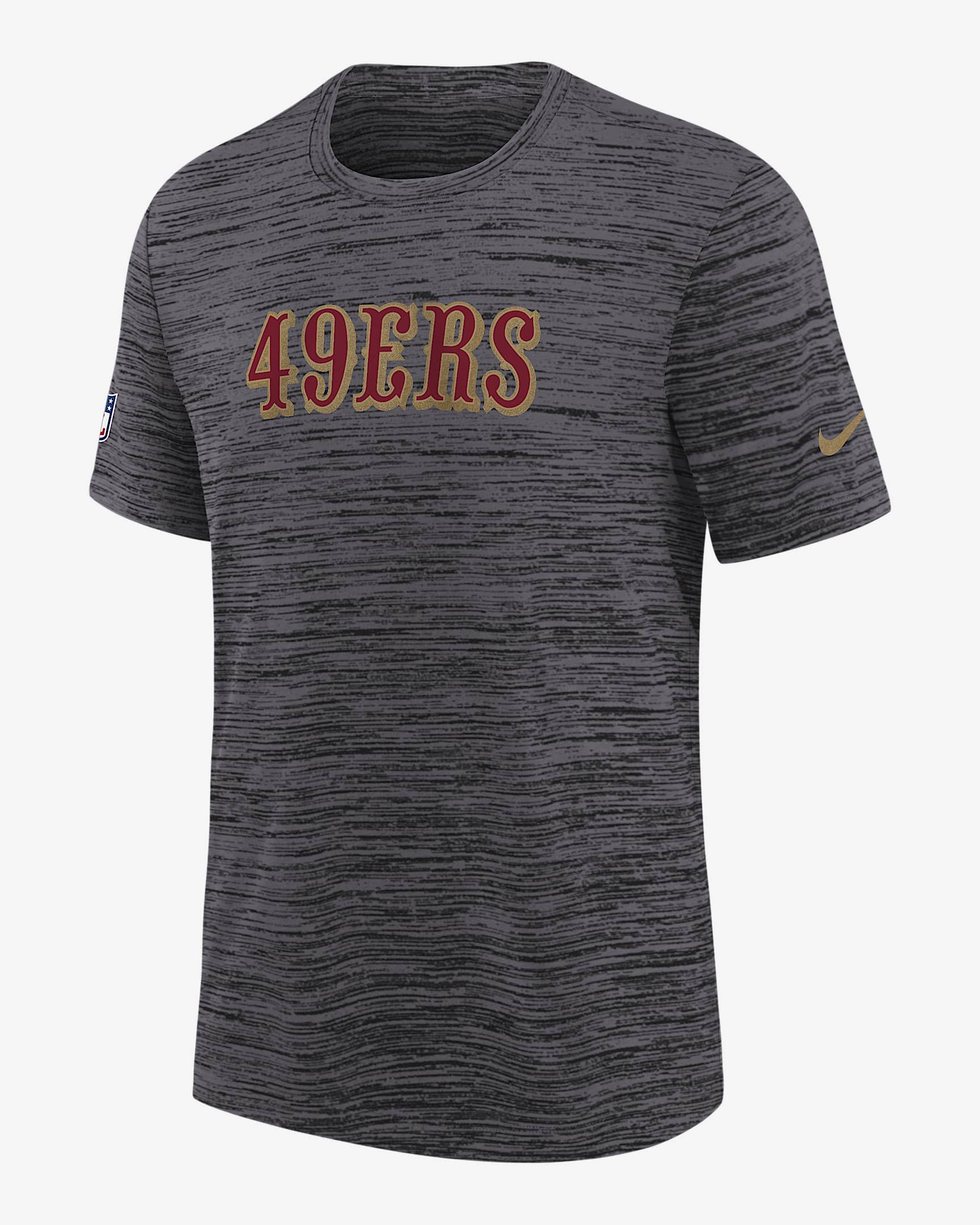 Playera Nike Dri-FIT de la NFL para niños talla grande San Francisco 49ers Rivalry Sideline Velocity - Negro