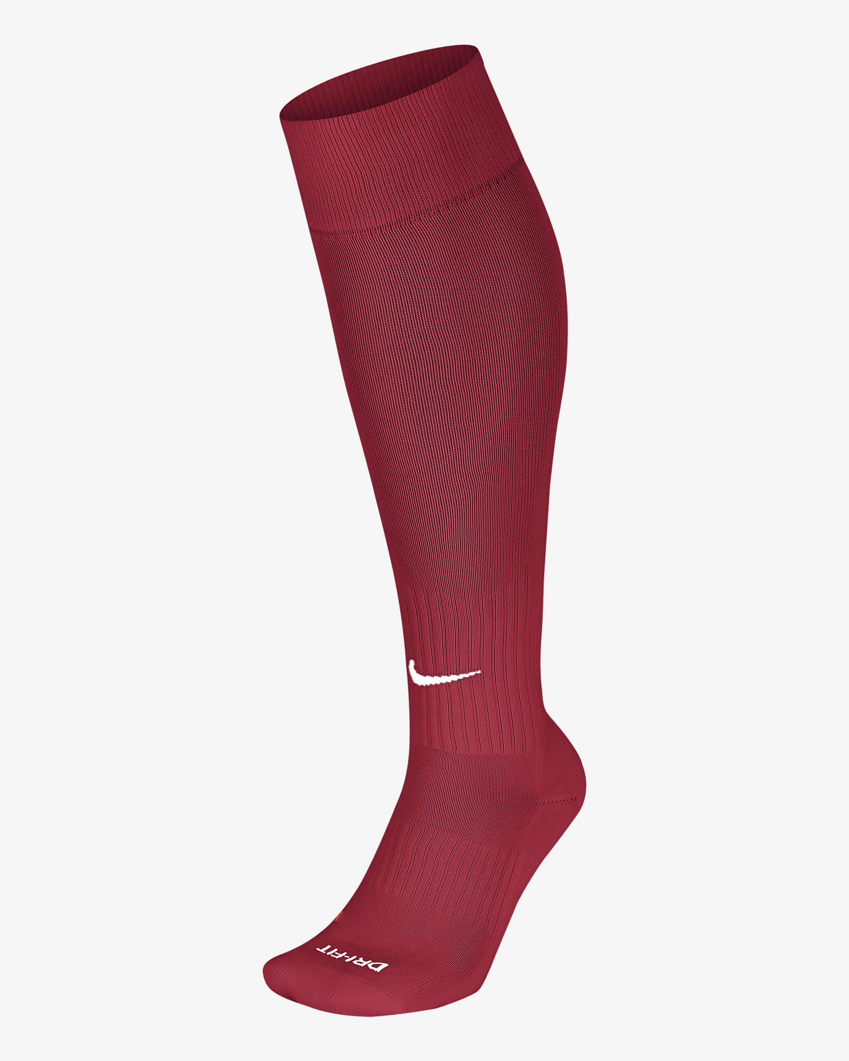 Lange Nike Academy-fodboldstrømper - Varsity Red/hvid