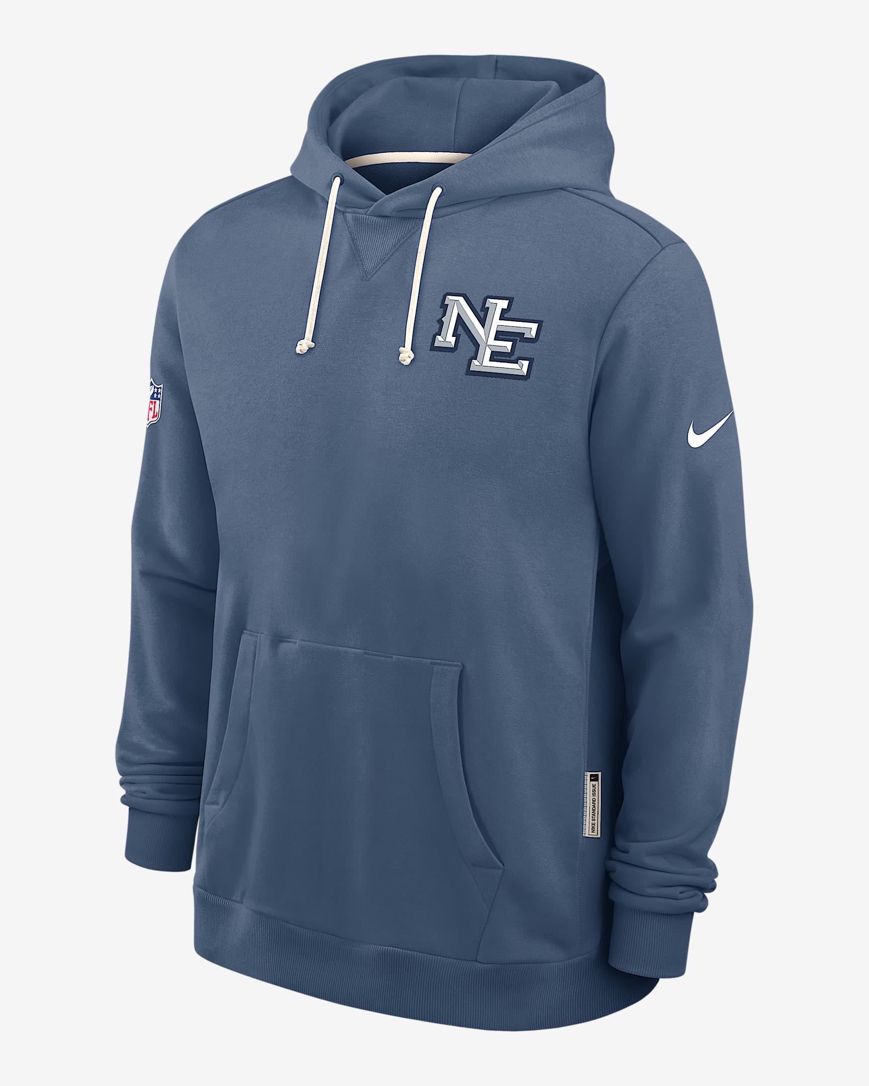 Sudadera con gorro sin cierre Nike Dri-FIT de la NFL para hombre New England Patriots Rivalries Collection Sideline - Azul