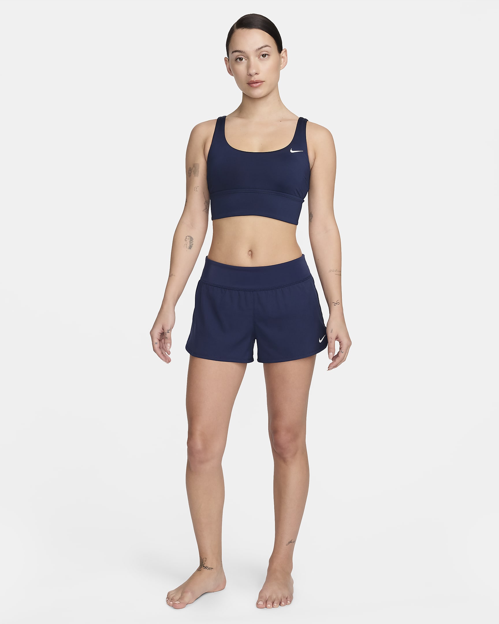 Shorts de playa para mujer Nike Essential - Azul marino medianoche