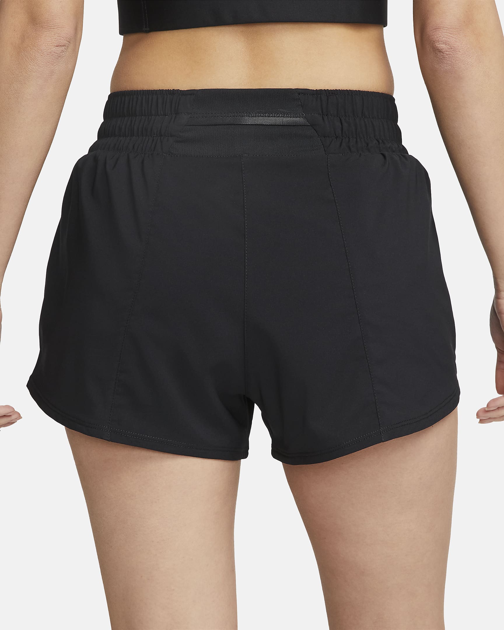 Nike Dri-FIT One Women's Mid-rise 8cm (approx.) Brief-Lined Shorts - Black