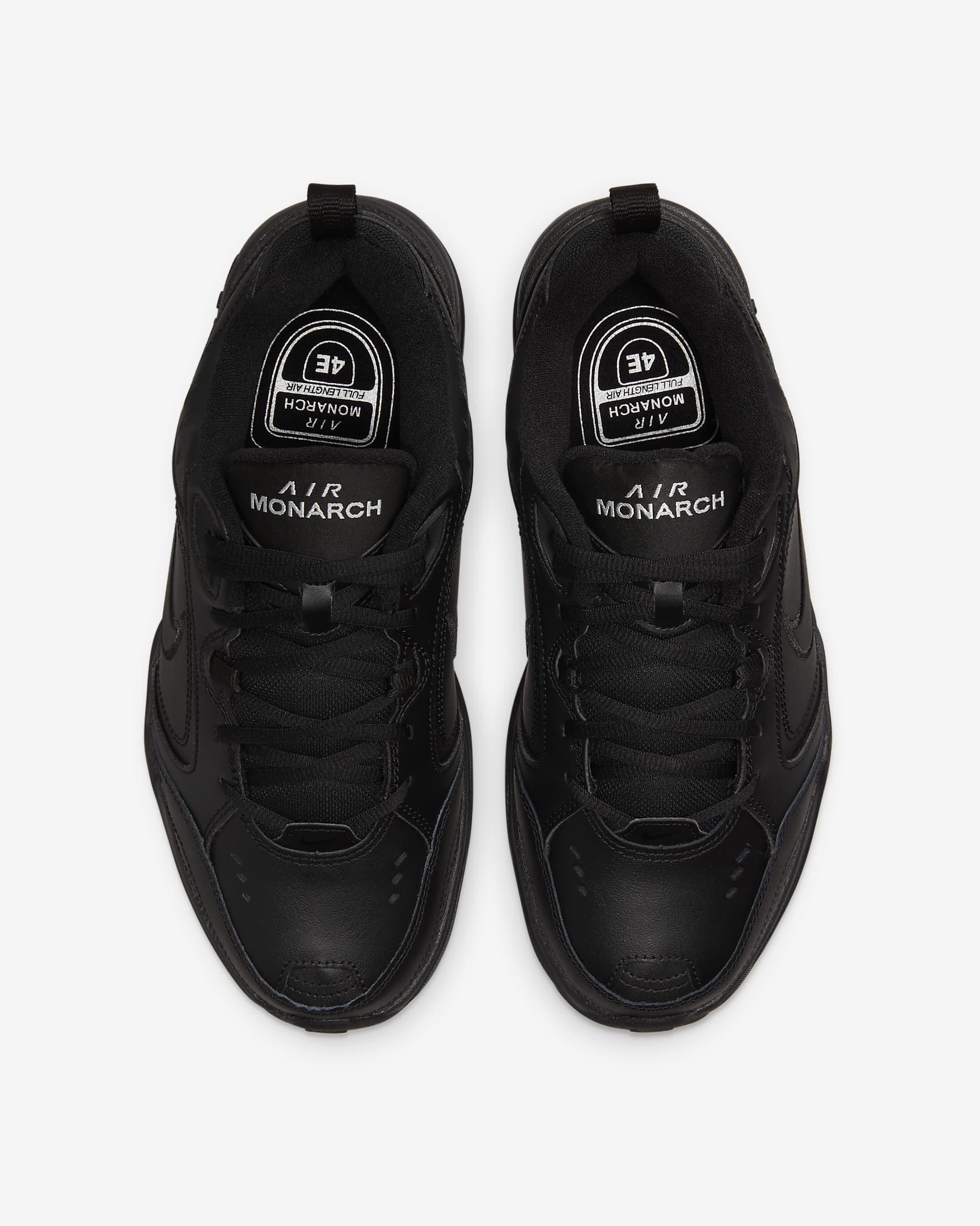 Nike Air Monarch IV-træningssko (ekstra bred) til mænd  - sort/sort