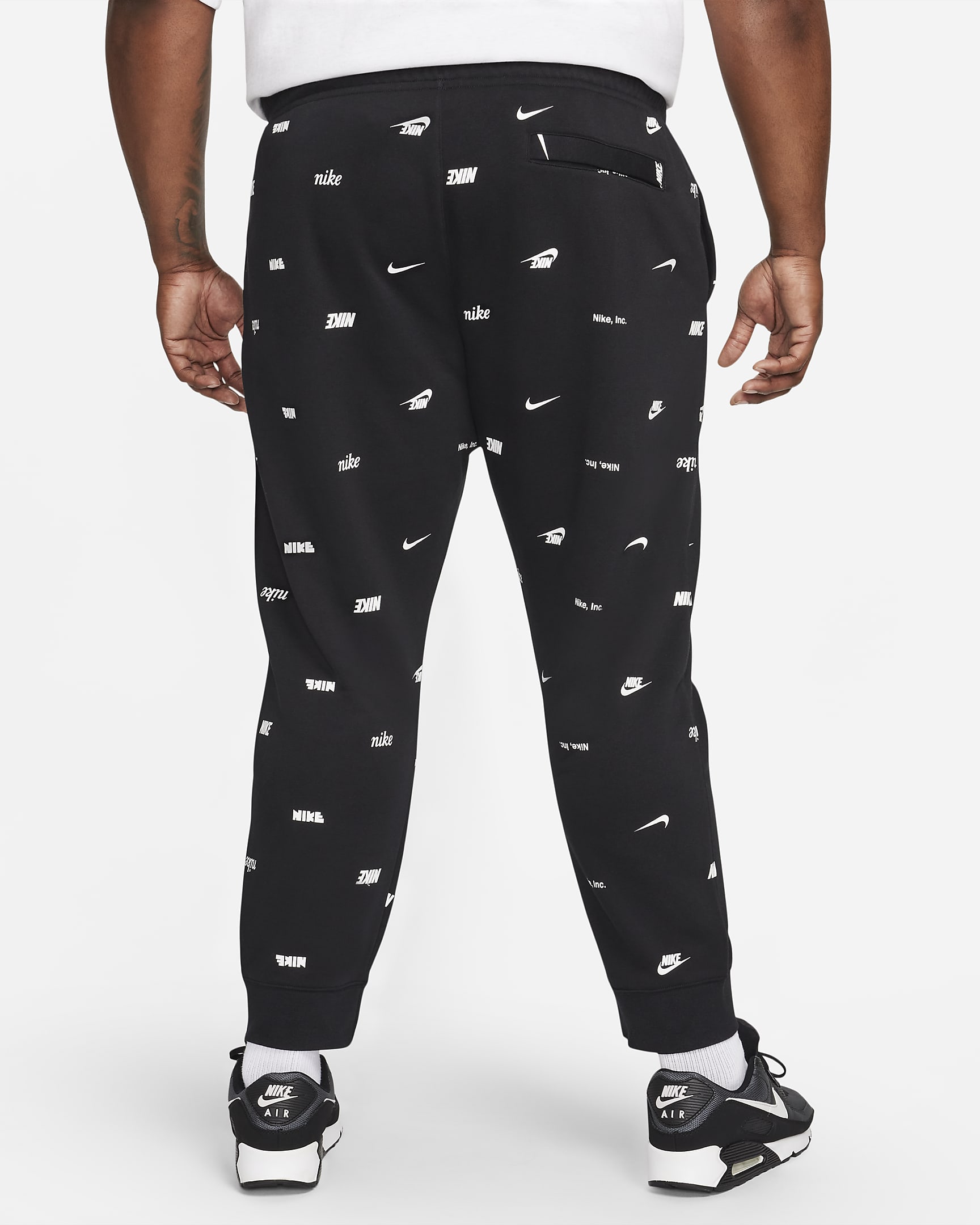 Nike Club Fleece Men's BrushedBack Allover Print Joggers.