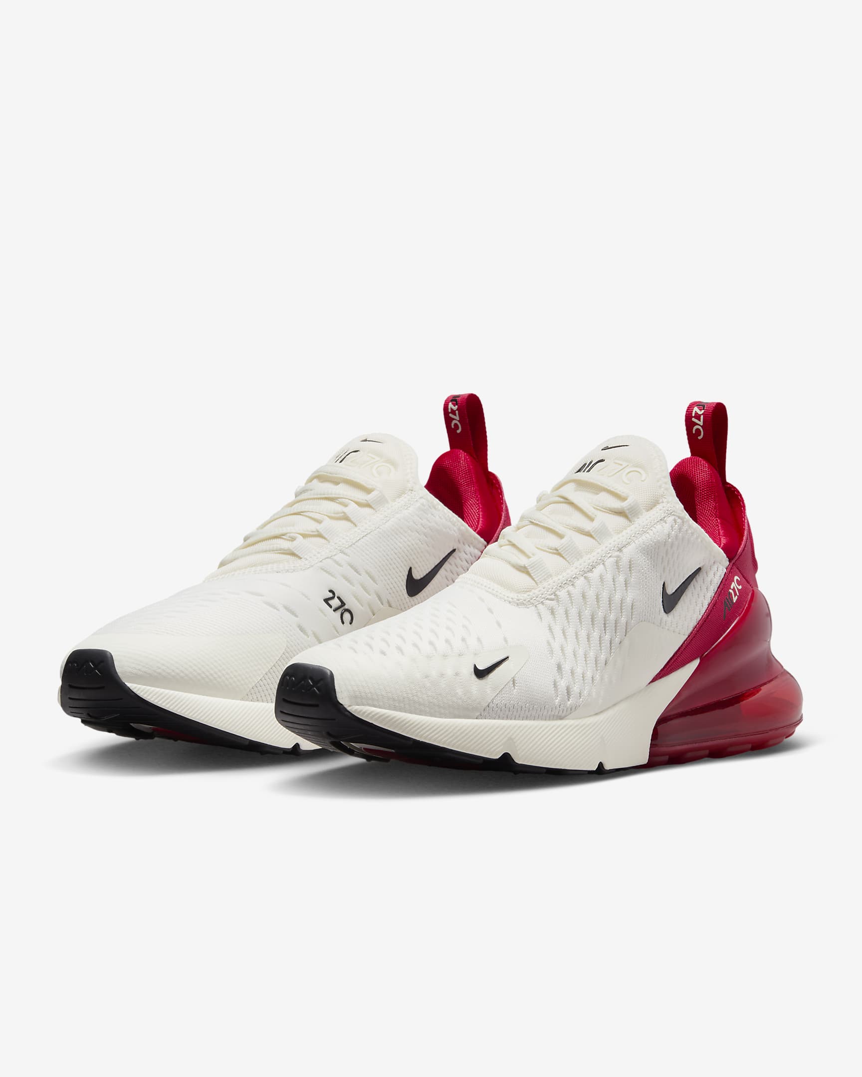 Chaussure Nike Air Max 270 pour femme - Gym Red/Noir/Sail