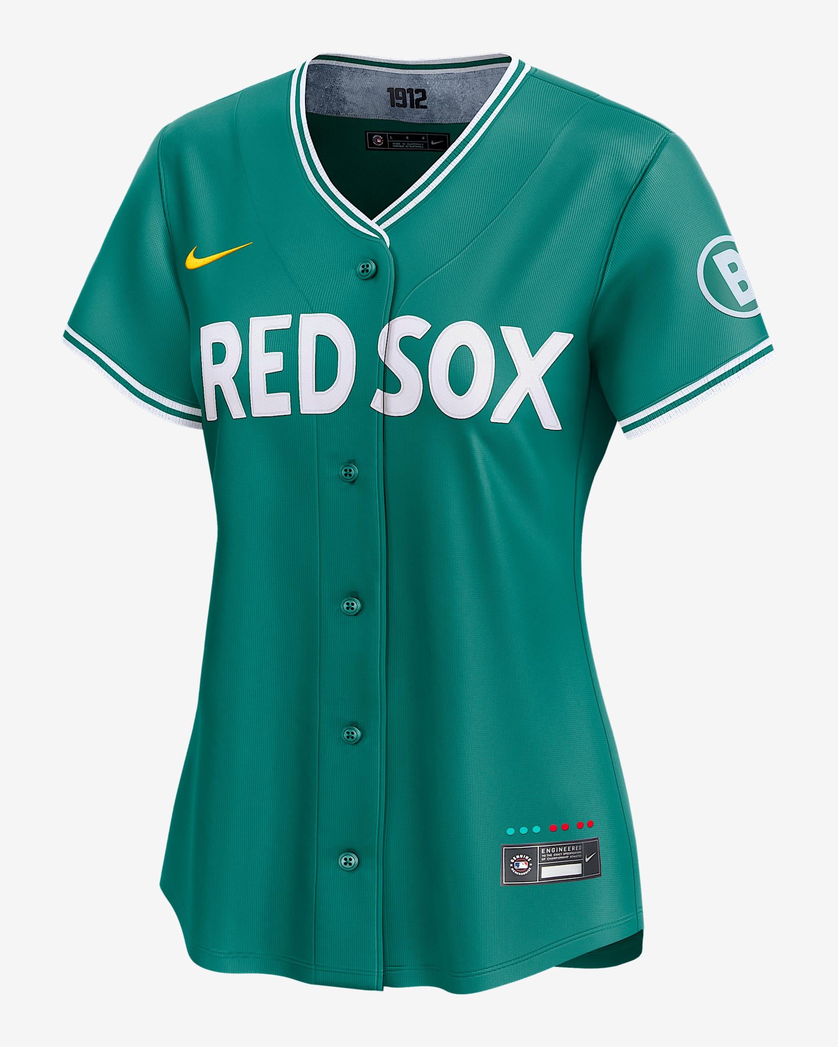 Jersey Nike Dri-FIT ADV de la MLB Limited para mujer Boston Red Sox City Connect - Verde