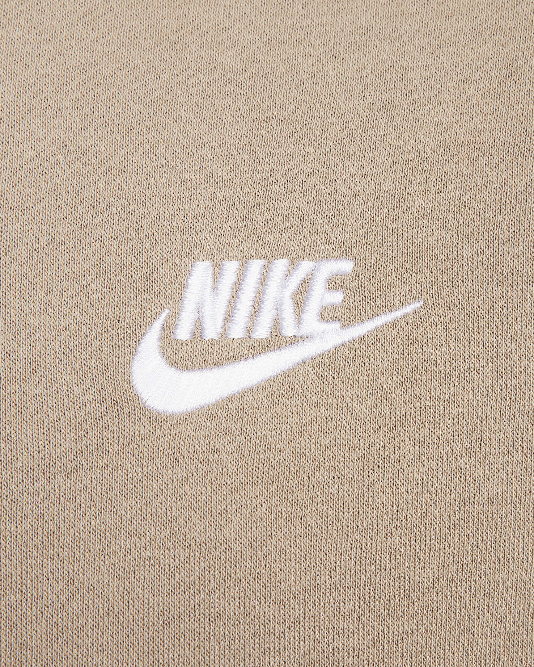 Nike Sportswear Club Fleece Men's Full-Zip Hoodie - Khaki/Khaki/White