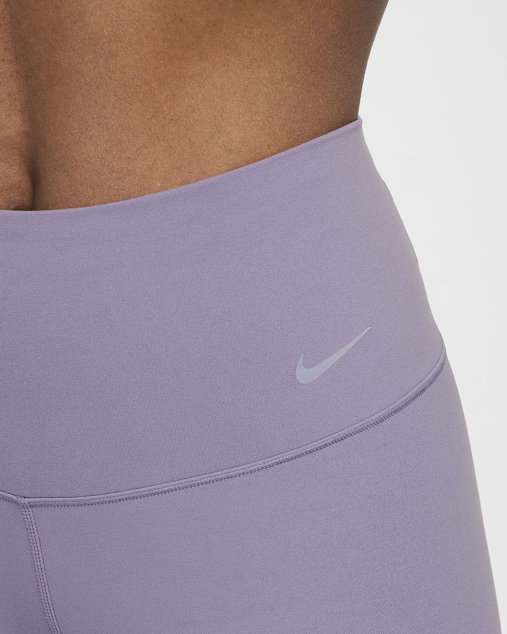 Nike Zenvy Biker-Shorts mit sanftem Halt und hohem Taillenbund für Damen (ca. 20 cm) - Daybreak/Schwarz