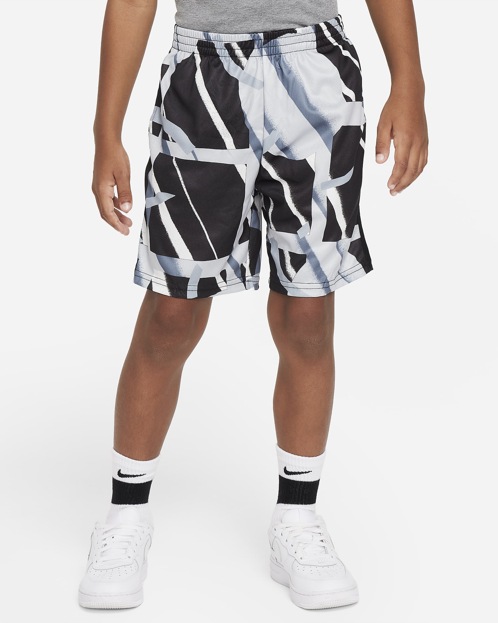 ナイキ Dri-FIT "All Day Play" プリント ショートパンツ リトルキッズ Dri-FIT ショートパンツ - ブラック