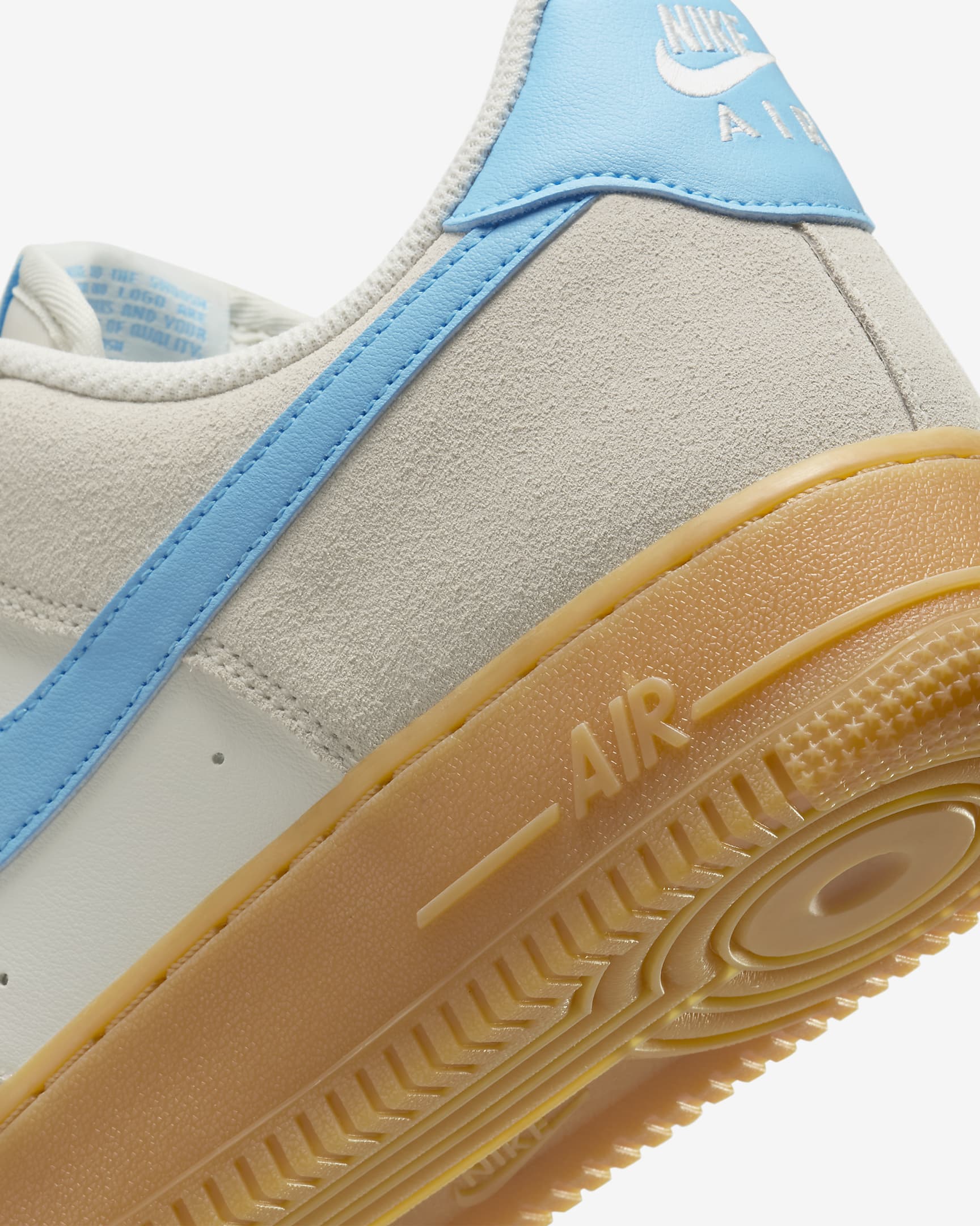 Nike Air Force 1 '07 LV8 男鞋 - Phantom/Gum Yellow/Summit White/Baltic Blue