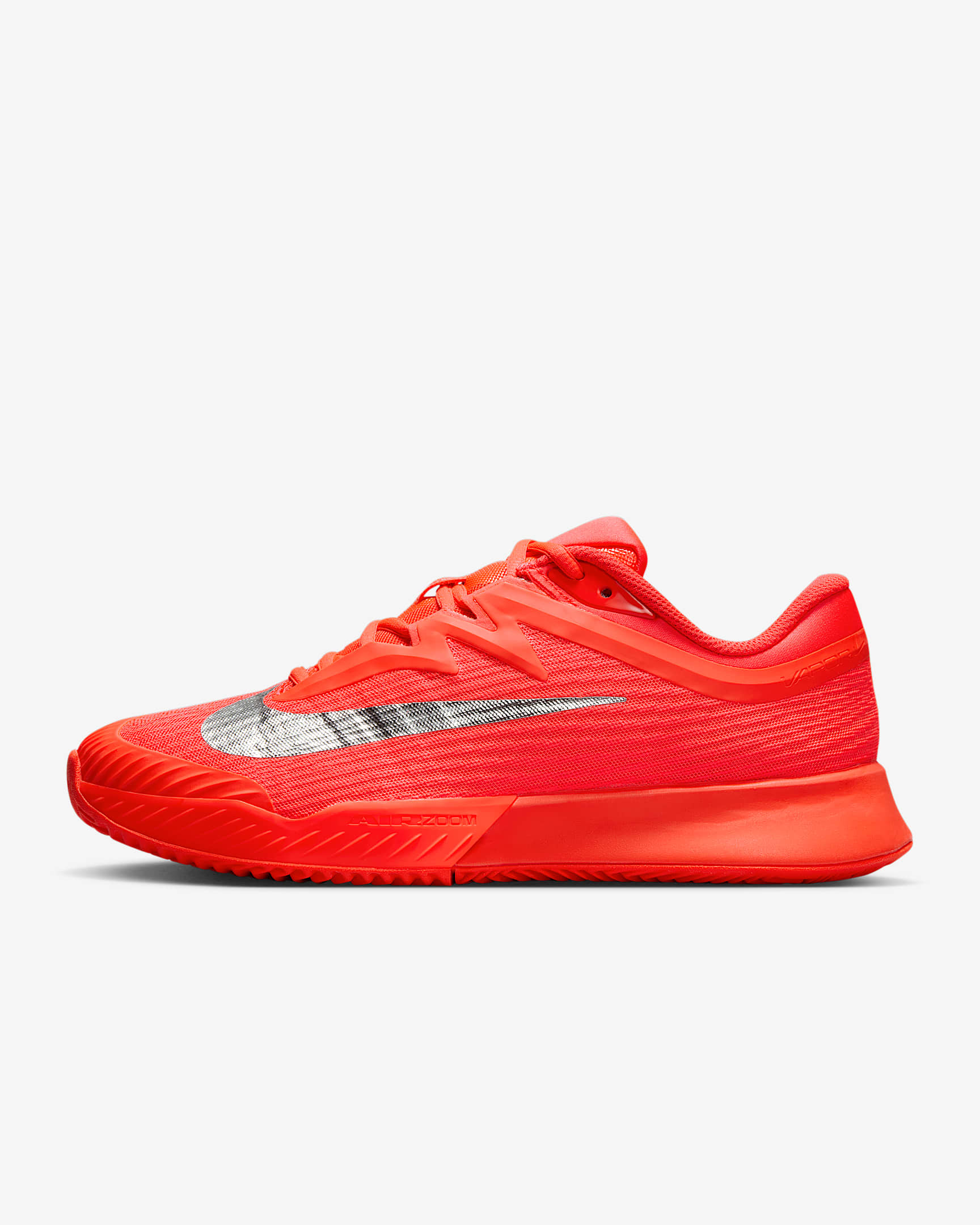 Nike Vapor Pro 3 Premium Women's Clay Court Tennis Shoes - Bright Crimson/Metallic Silver