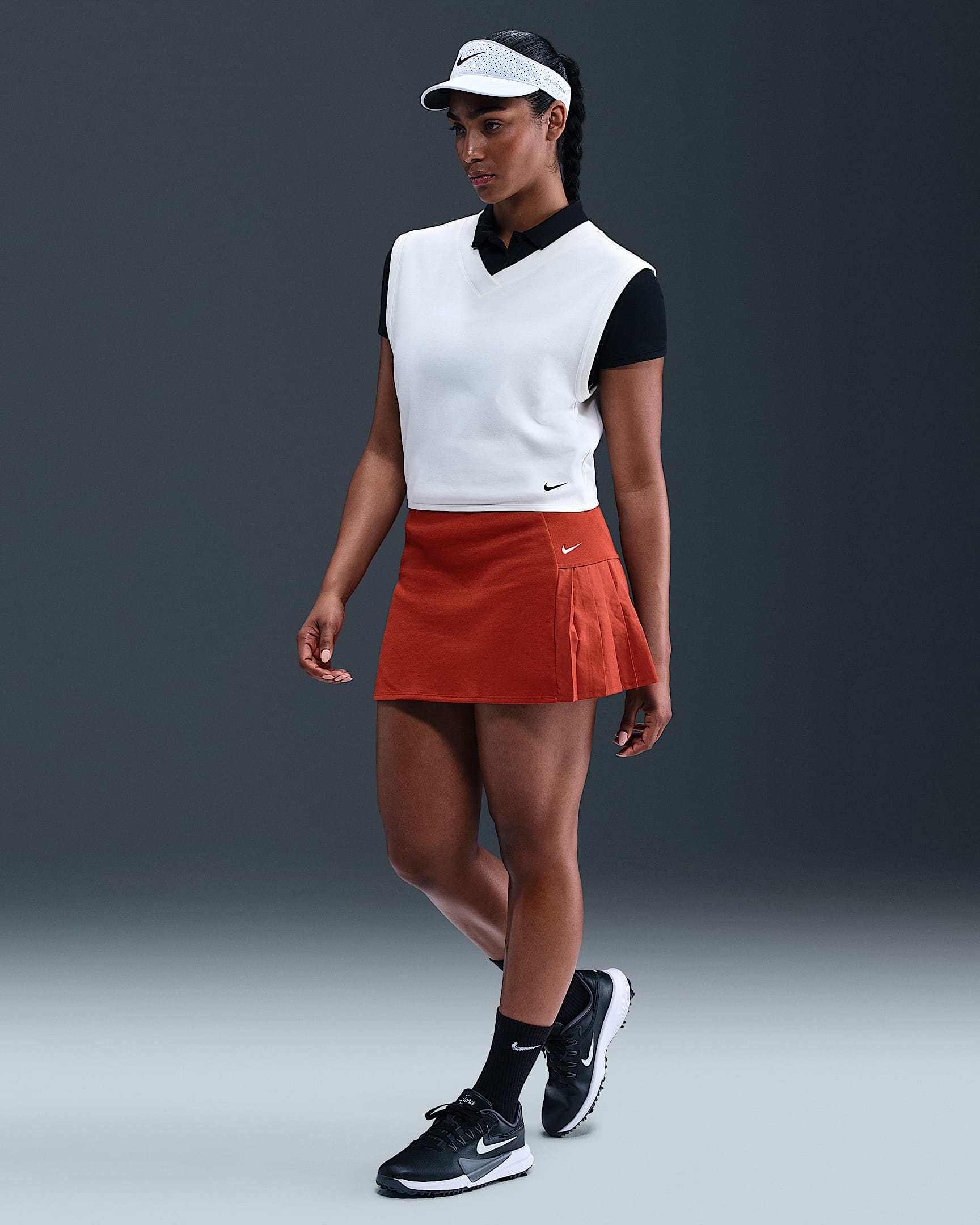 Nike Women's Golf Skirt - Dragon Red/Sail