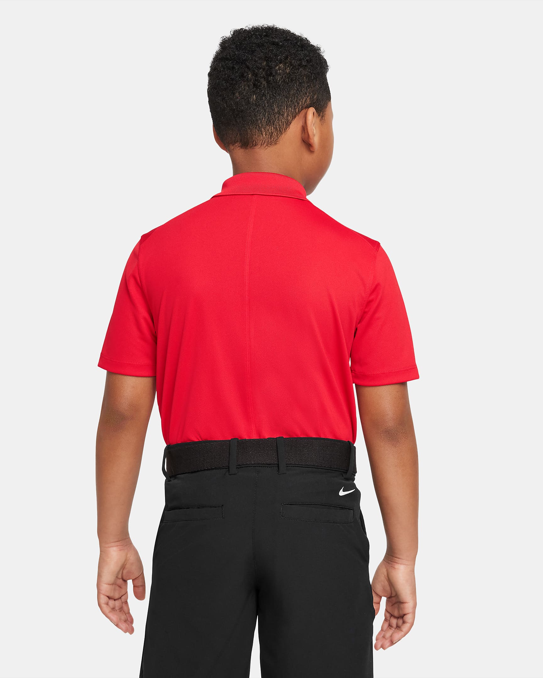 Nike Dri-FIT Victory Golf-Poloshirt für ältere Kinder (Jungen) - University Red/Weiß