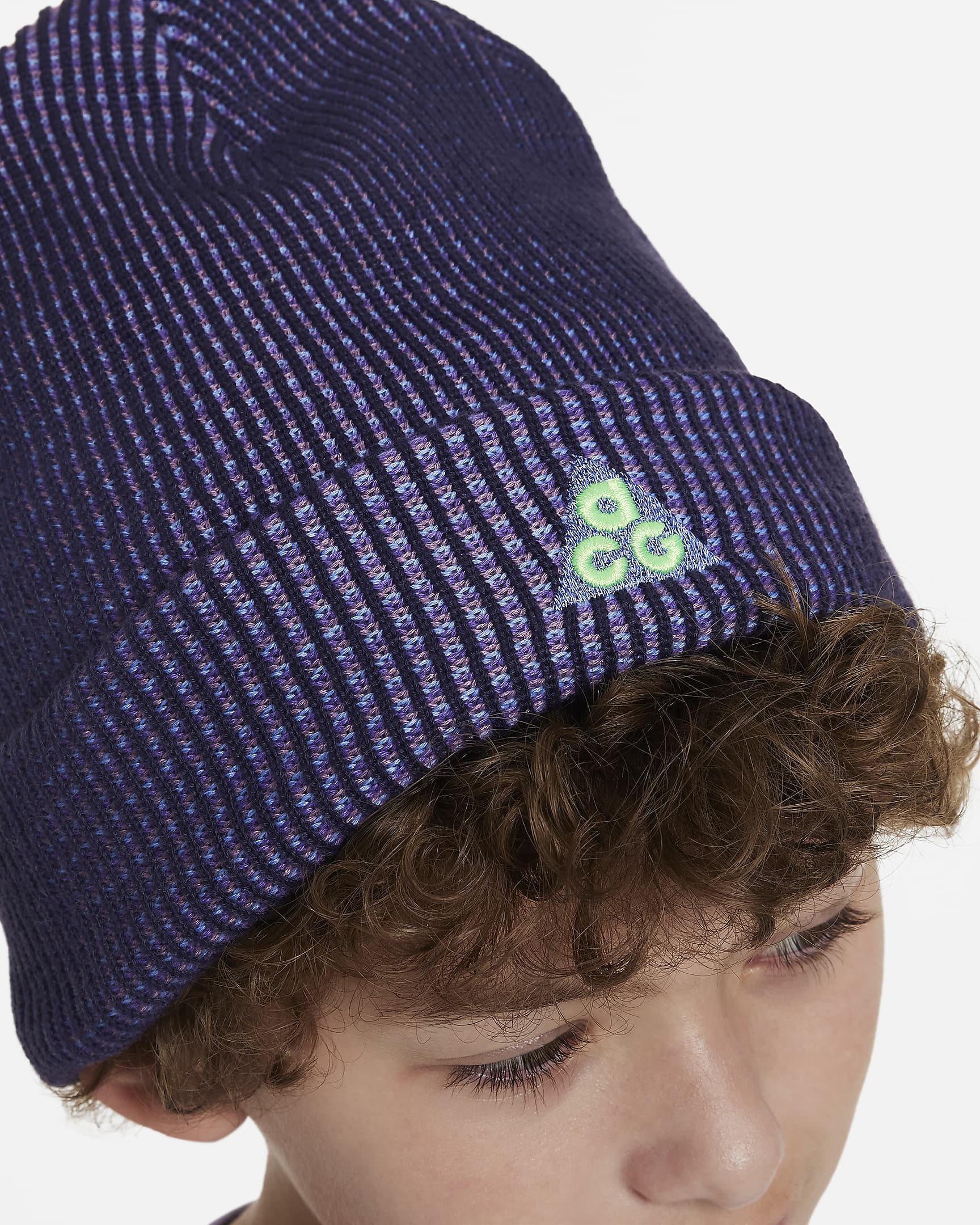 Nike Peak Kids' ACG Beanie - Purple Cosmos/Polar