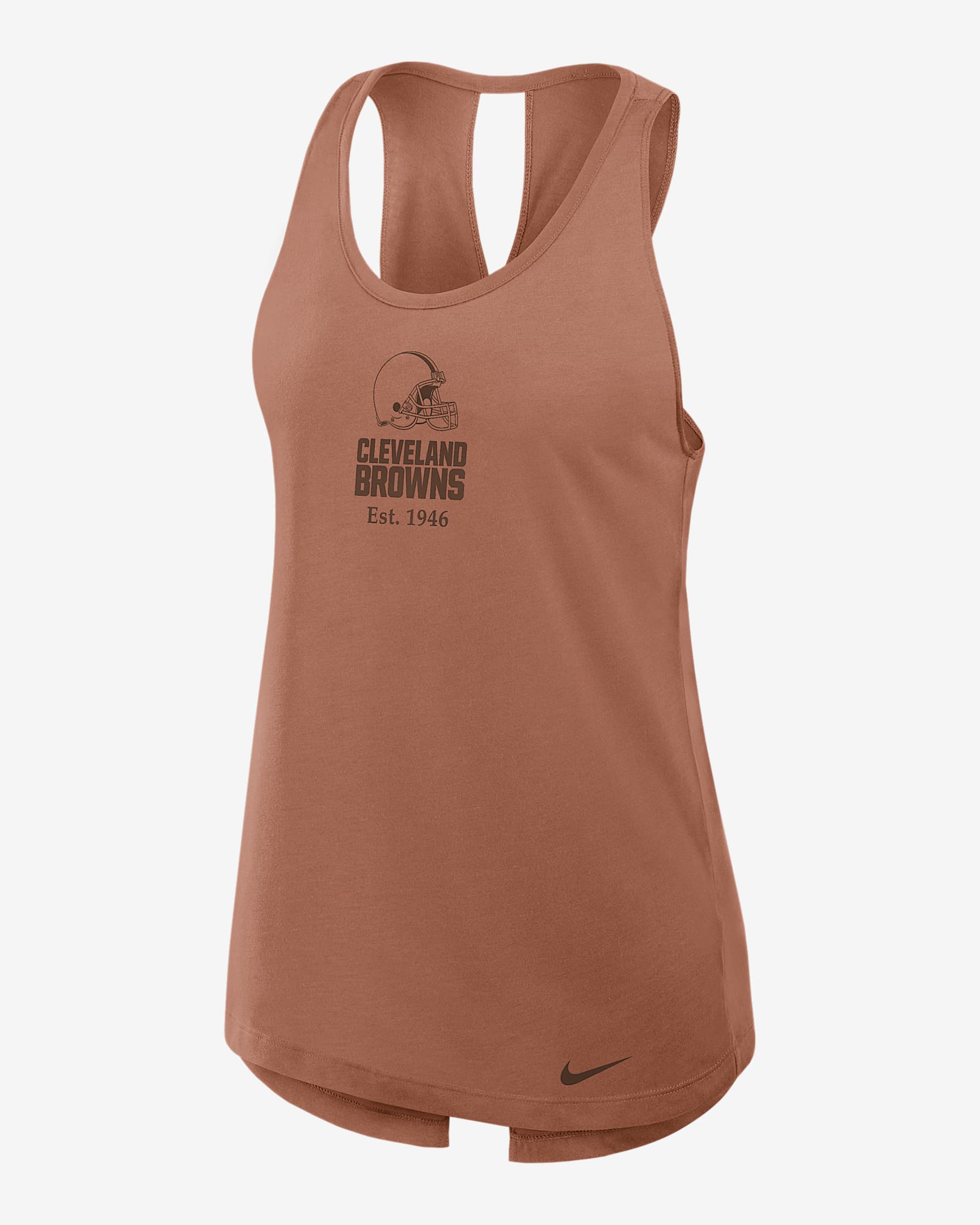 Cleveland Browns Established Women's Nike Dri-FIT NFL Tank Top - Brown