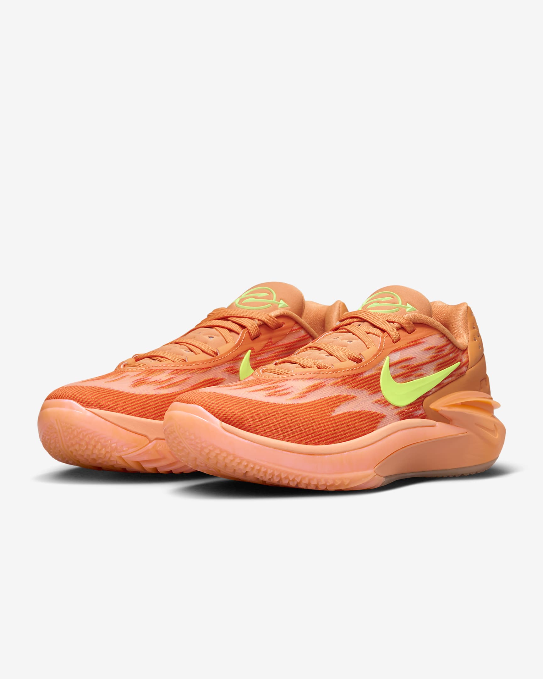 Nike G.T. Cut 2 "Arike Ogunbowale" Basketball Shoes - Bright Mandarin/Camellia/Orange Frost/Lime Blast