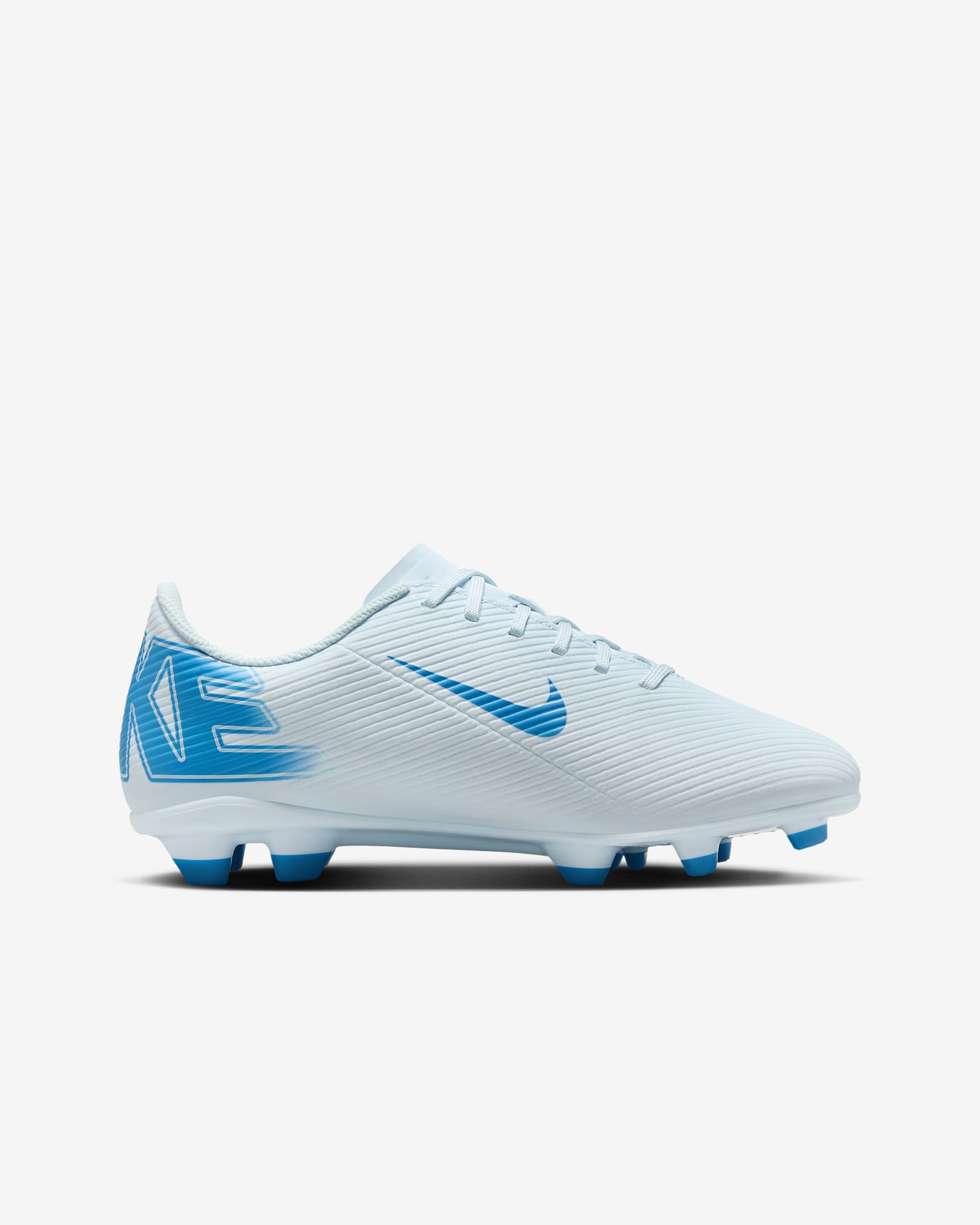 Nike Jr. Mercurial Vapor 16 Club low top voetbalschoenen voor kleuters/kids (meerdere ondergronden) - Glacier Blue/Blue Orbit