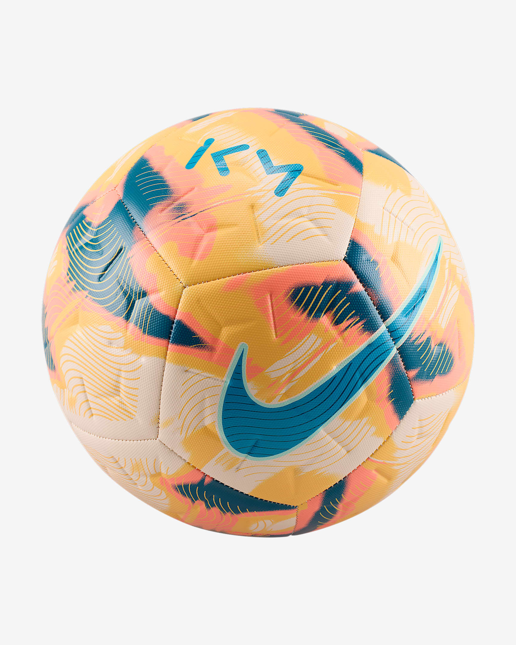 Nike Academy "Kylian Mbappé" Soccer Ball - Guava Ice/Melon Tint/Green Abyss