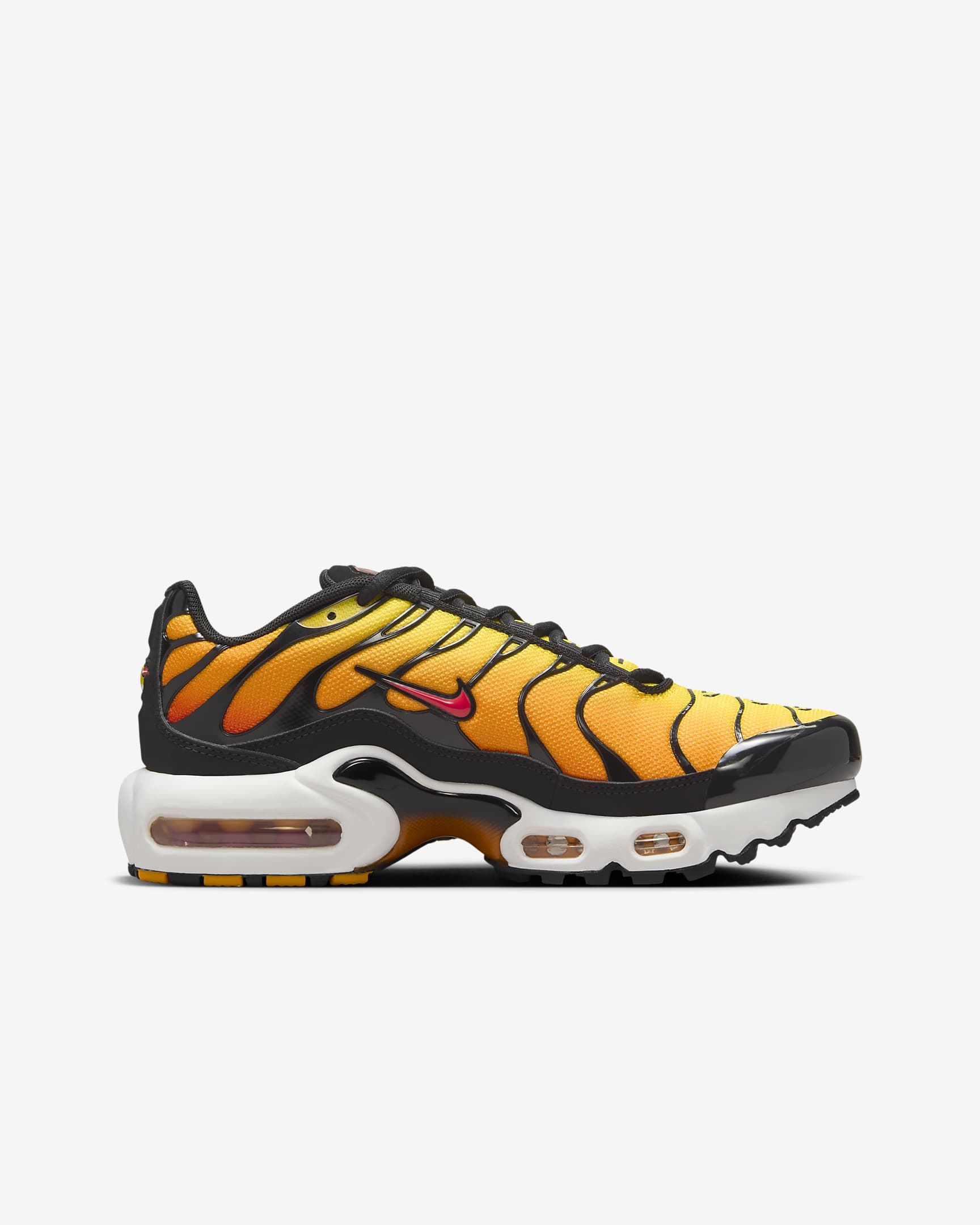 Nike Air Max Plus-sko til større børn - sort/Bright Ceramic/Resin/Pimento