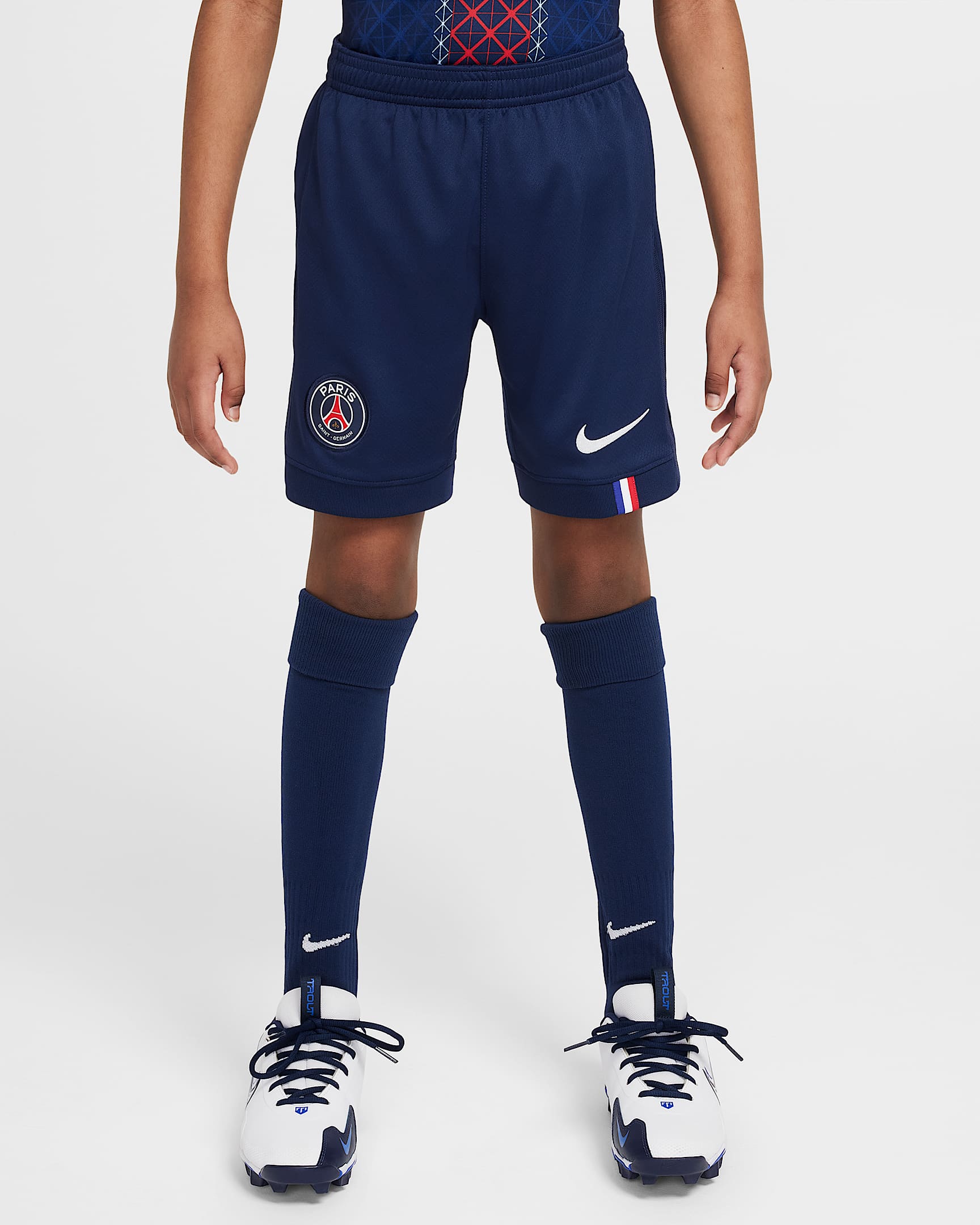 Primera equipación Stadium París Saint-Germain 2025/26 Pantalón corto de fútbol Replica Nike Dri-FIT - Niño/a - Midnight Navy/Blanco