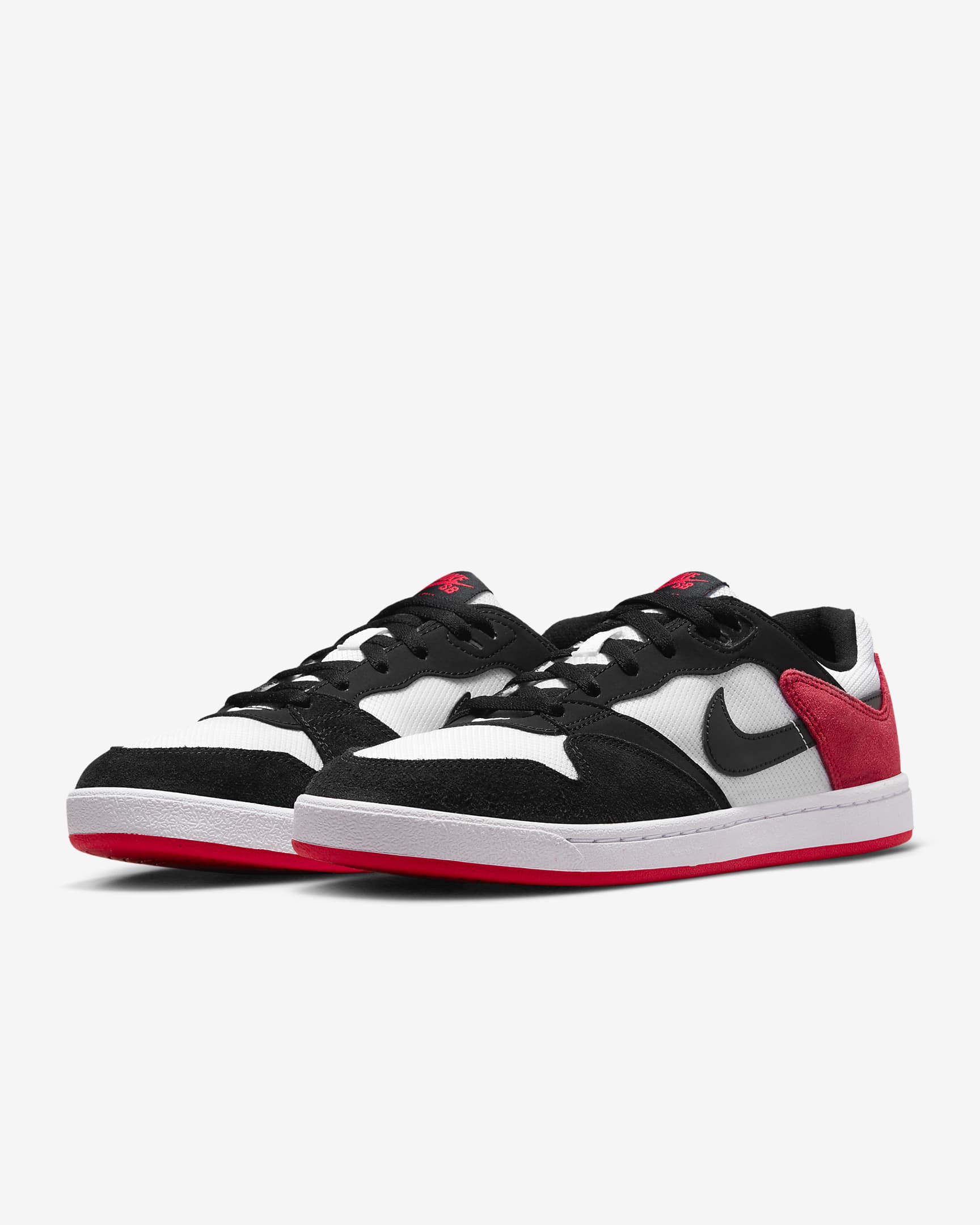 Nike SB Alleyoop Skate Shoes - White/University Red/White/Black