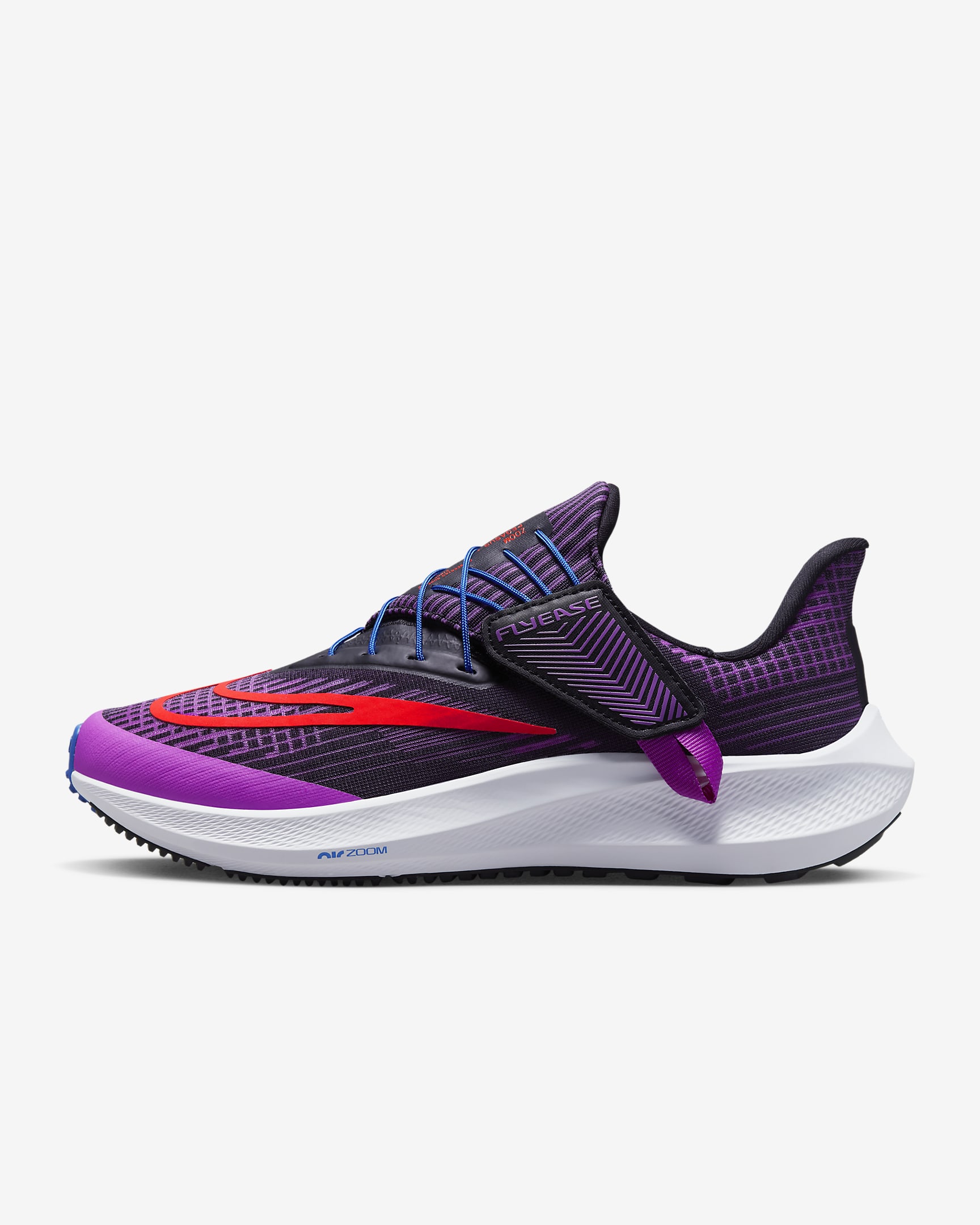 Nike Pegasus FlyEase Women's Easy On/Off Road Running Shoes - Fuchsia Dream/Black/White/Bright Crimson