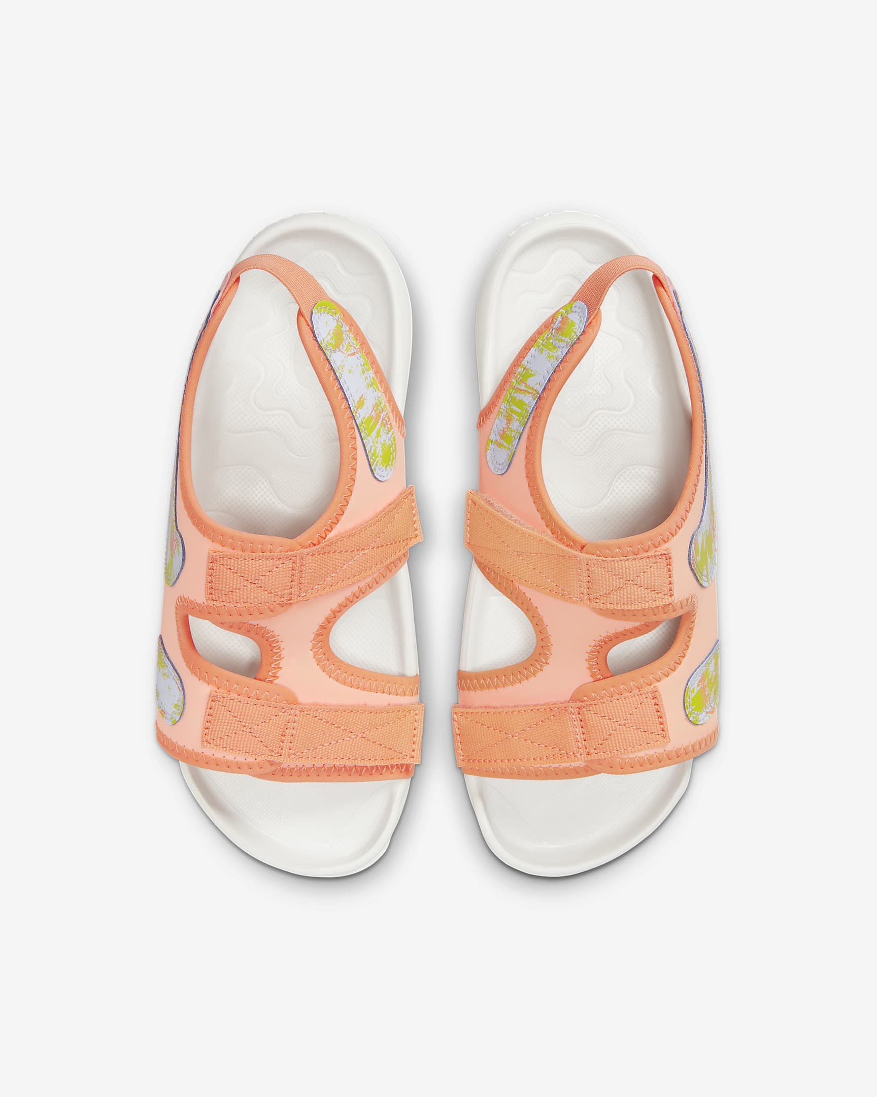 Nike Sunray Adjust 6 SE Older Kids' Slides - Arctic Orange/Photon Dust/Orange Trance/Multi-Colour