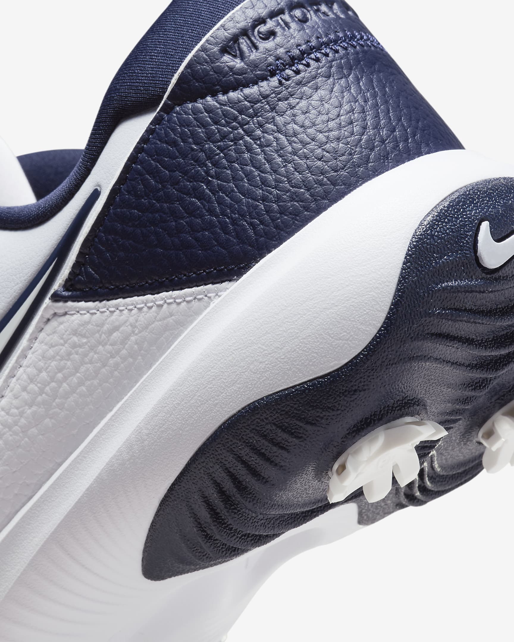 Sapatilhas de golfe Nike Victory Pro 3 para homem - Branco/Obsidian/Azul Aquarius/Cinzento Football