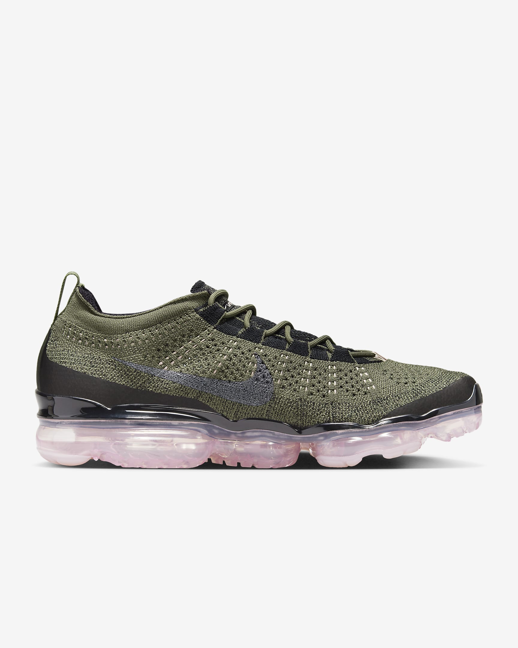 Nike Air VaporMax 2023 Flyknit Men's Shoes - Medium Olive/Pink Oxford/Black/Black