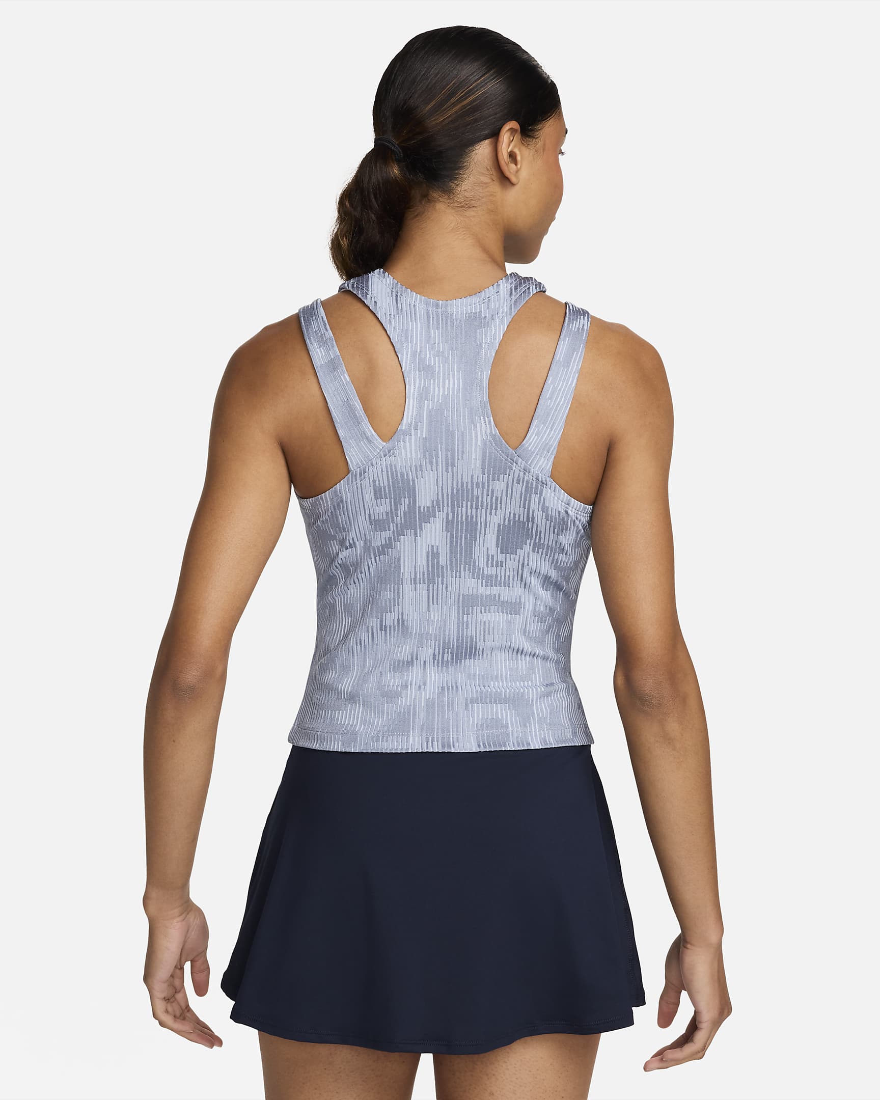 Débardeur de tennis NikeCourt Slam Dri-FIT pour femme - Ashen Slate/Noir