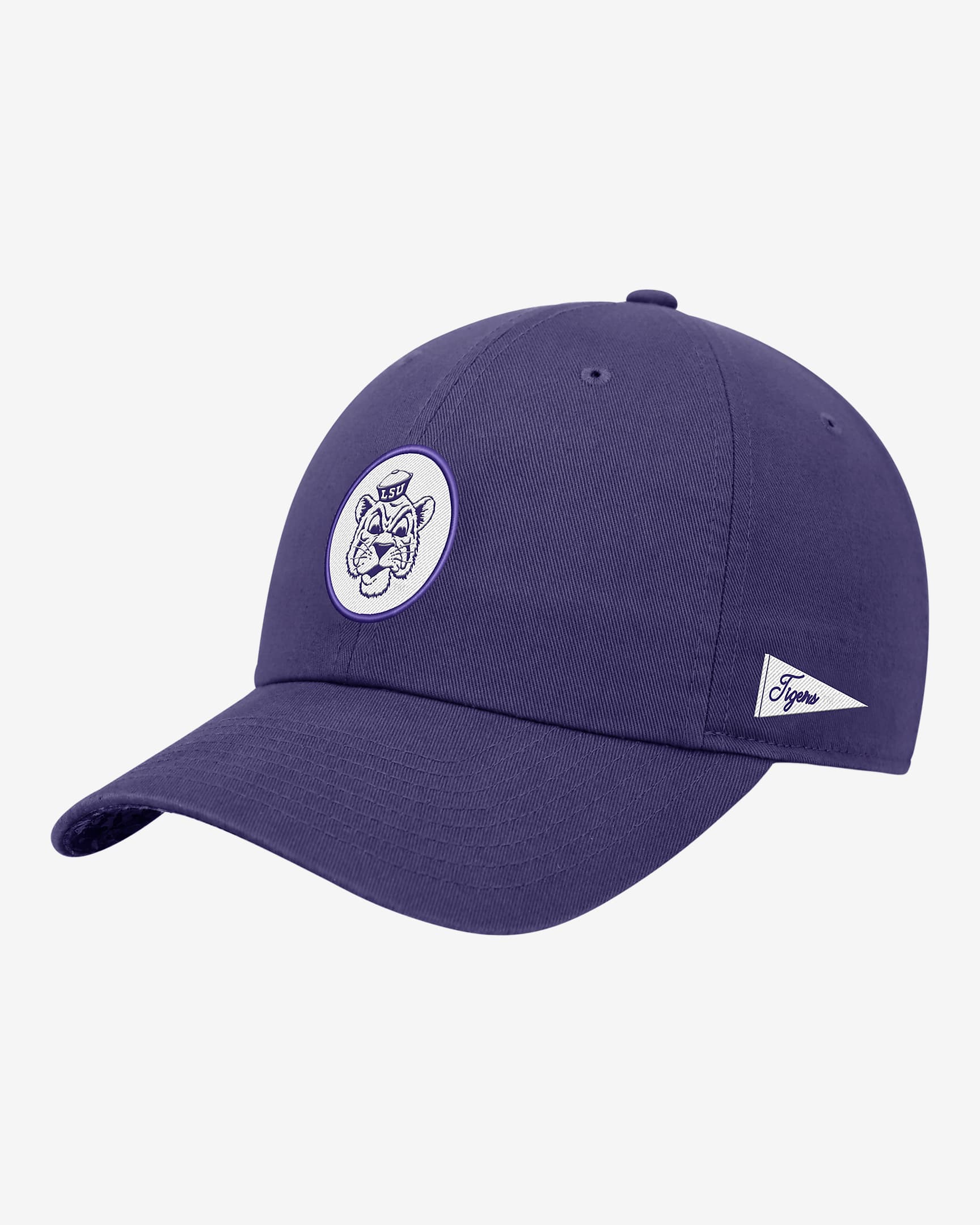 LSU Logo Nike College Adjustable Cap - Orchid