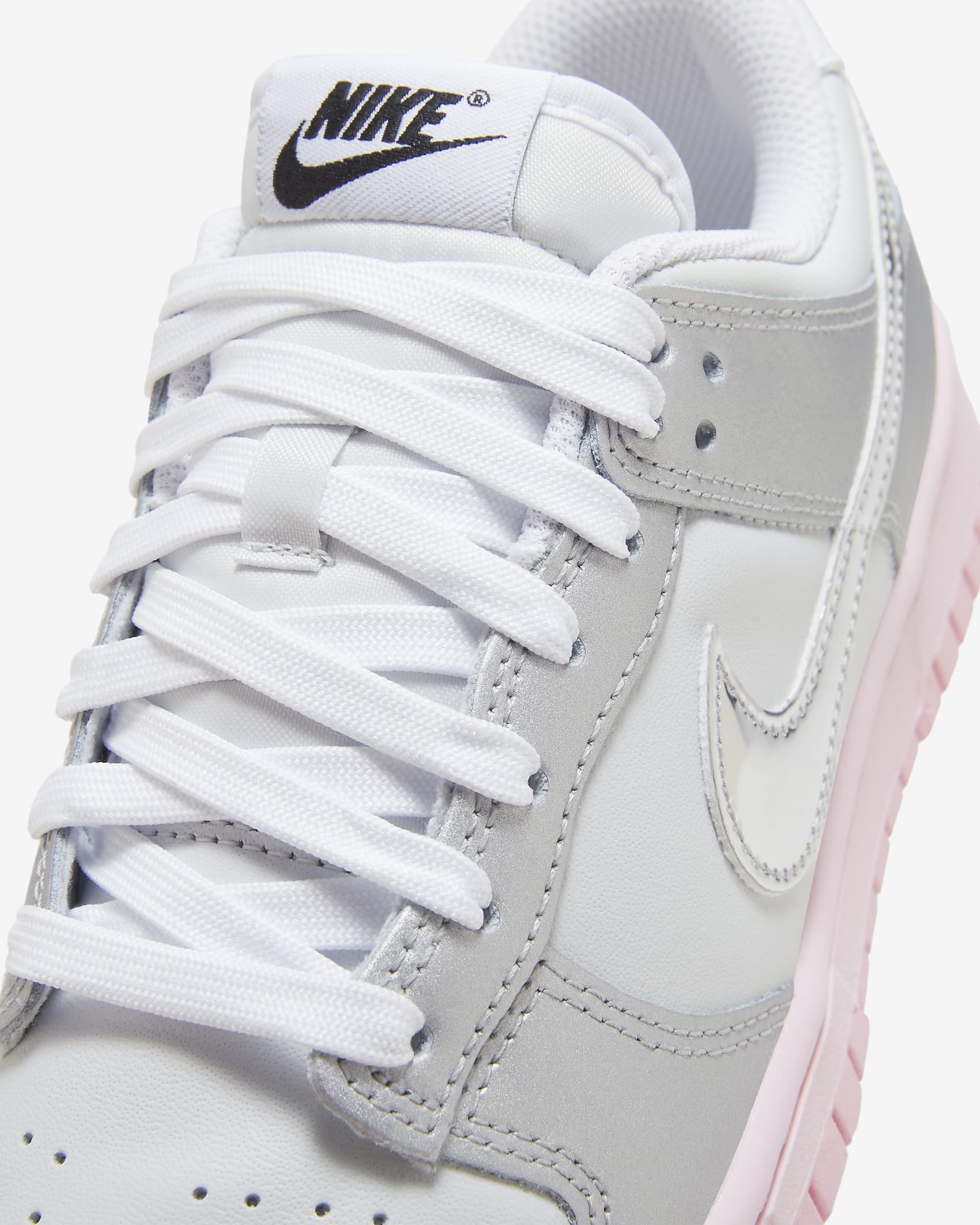 Nike Dunk Low LX Women's Shoes - Photon Dust/Pink Foam/Medium Soft Pink/Metallic Silver