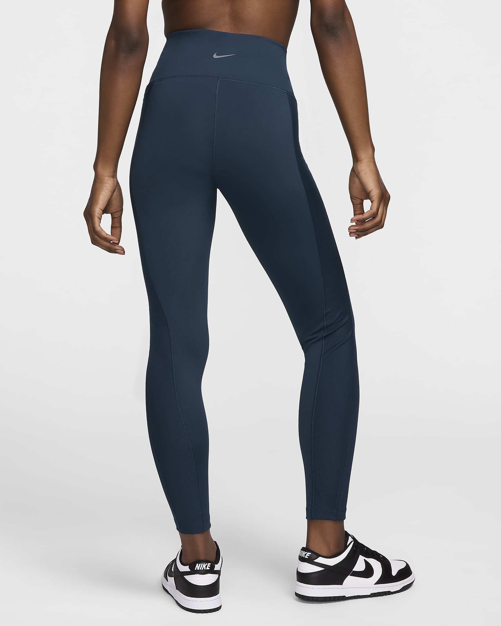 Nike One Wrap Women's High-Waisted 7/8 Leggings - Armory Navy/White