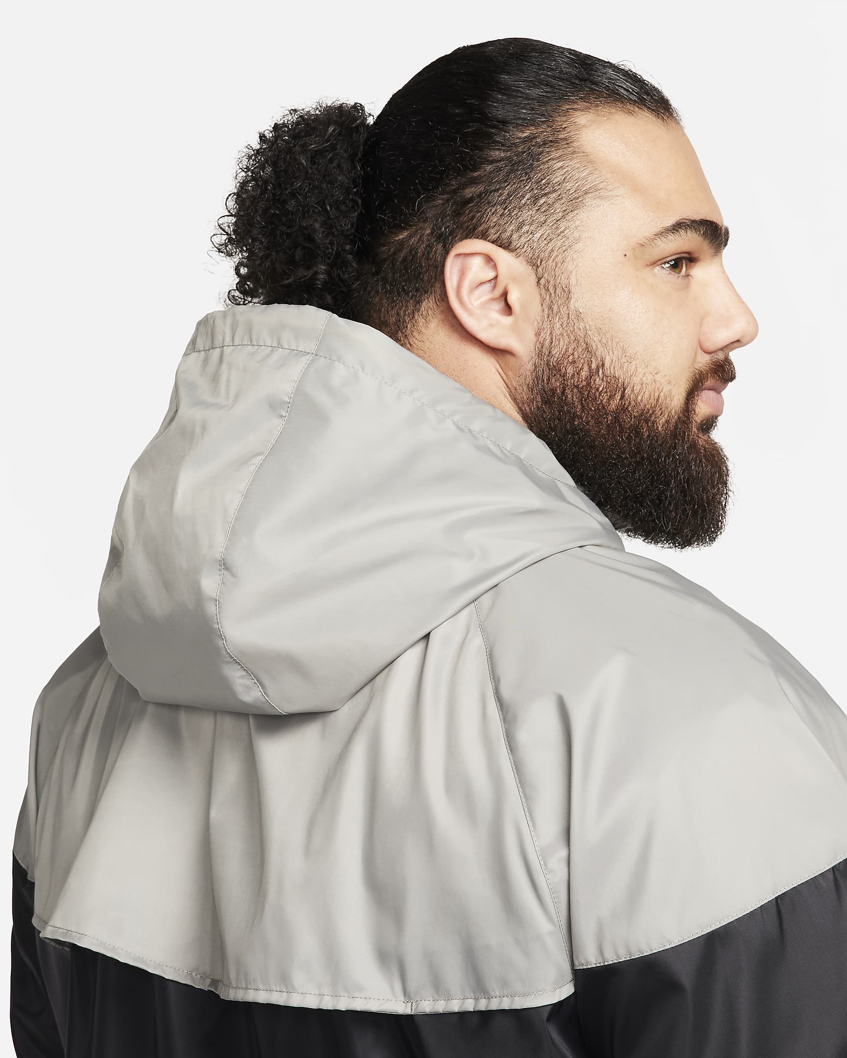 Nike Sportswear Windrunner Kapüşonlu Erkek Ceketi - Siyah/Dark Stucco/Saturn Gold