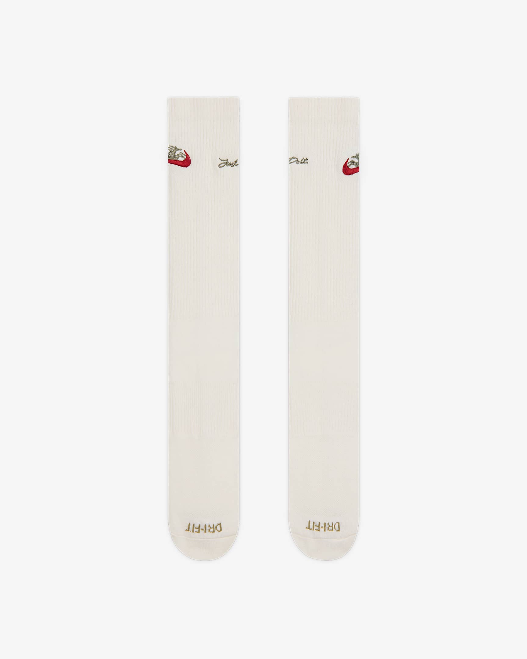 Calcetines deportivos ligeros Nike Everyday Plus (1 par) - Vela/Oliva neutro/Carmesí team