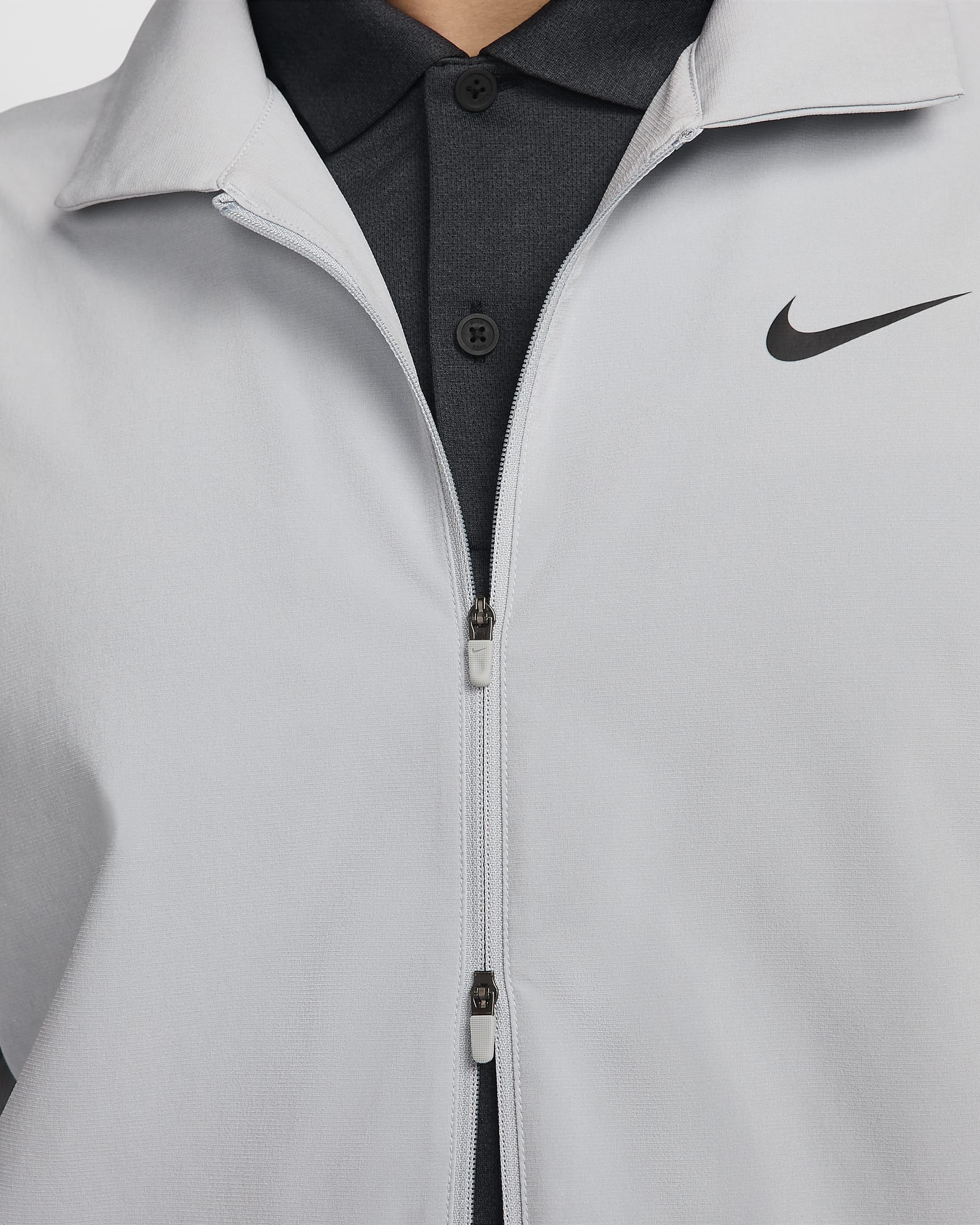 Nike Tour Men's Repel Full-Zip Golf Jacket - Light Smoke Grey/Black