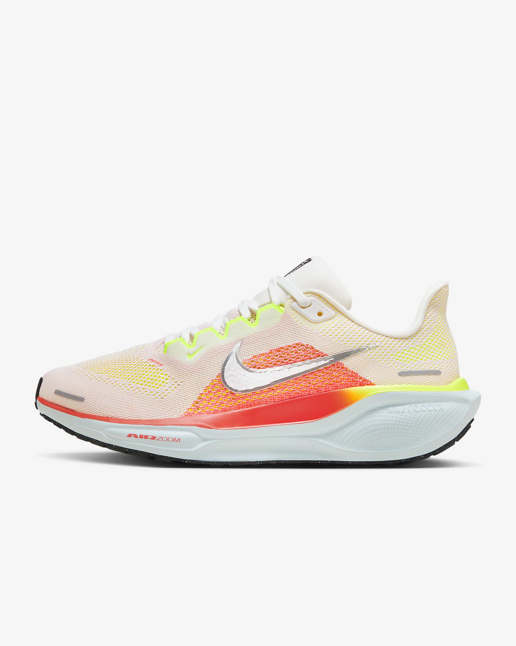 Nike Pegasus 41 Straßenlaufschuh für Damen - Summit White/Bright Crimson/Glacier Blue/Chrome