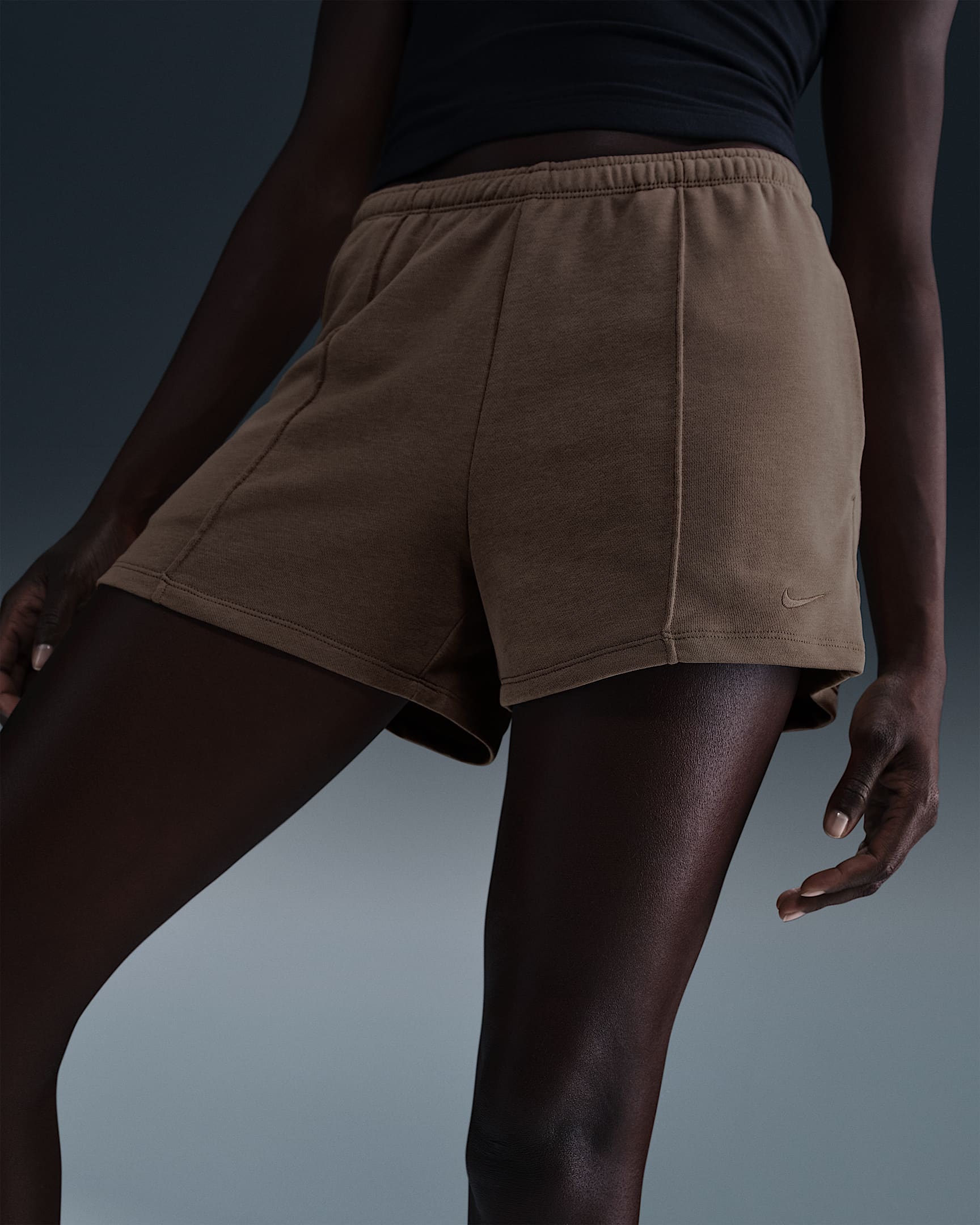 nike women's terry shorts