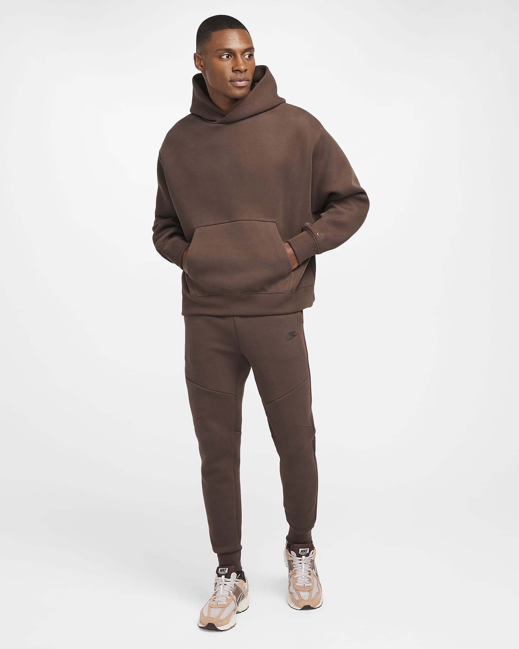 Nike Tech Reimagined Fleece-Hoodie (Herren) - Baroque Brown/Baroque Brown