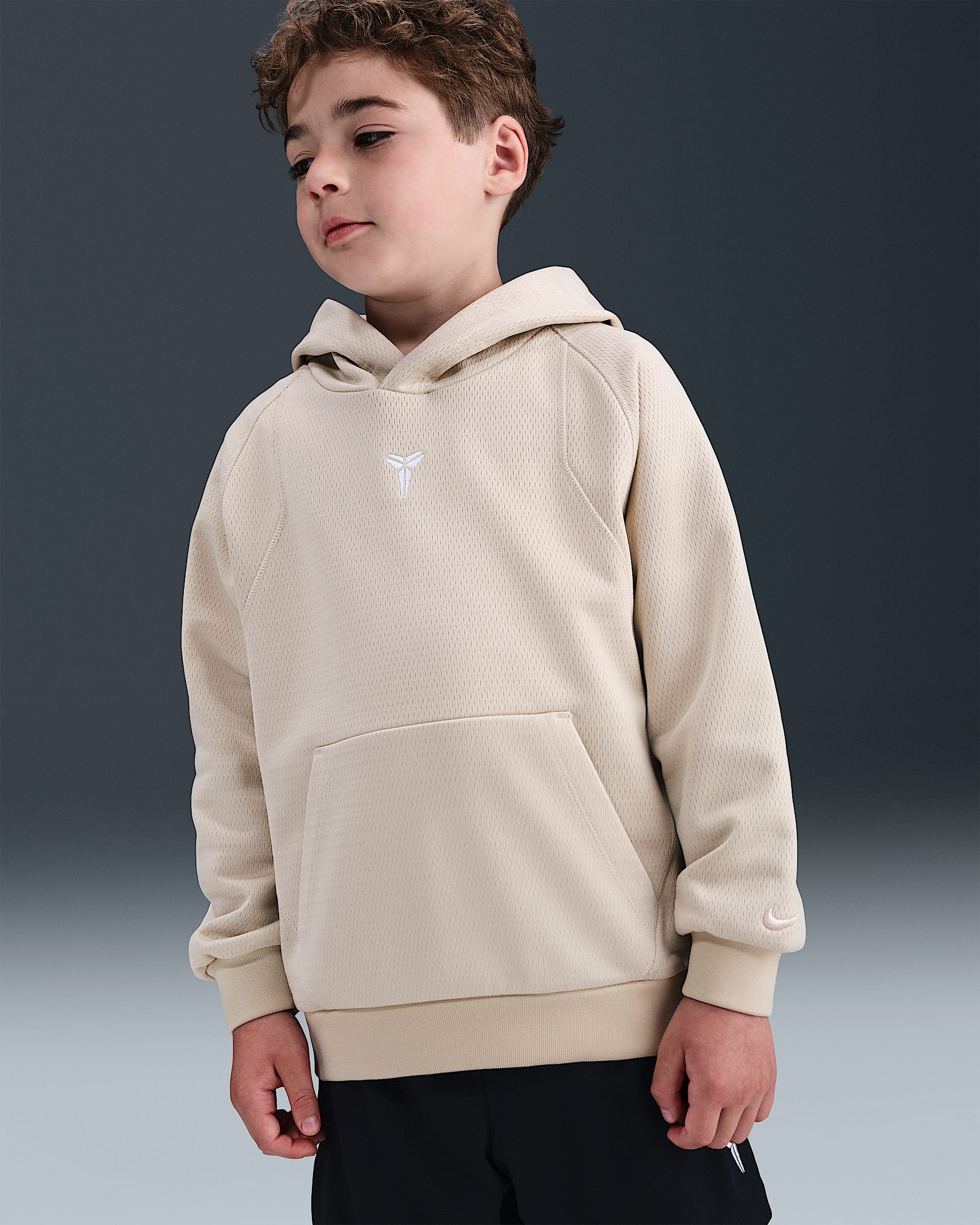 Nike Therma-FIT Kobe Bryant Little Kids' Hoodie - Sanddrift