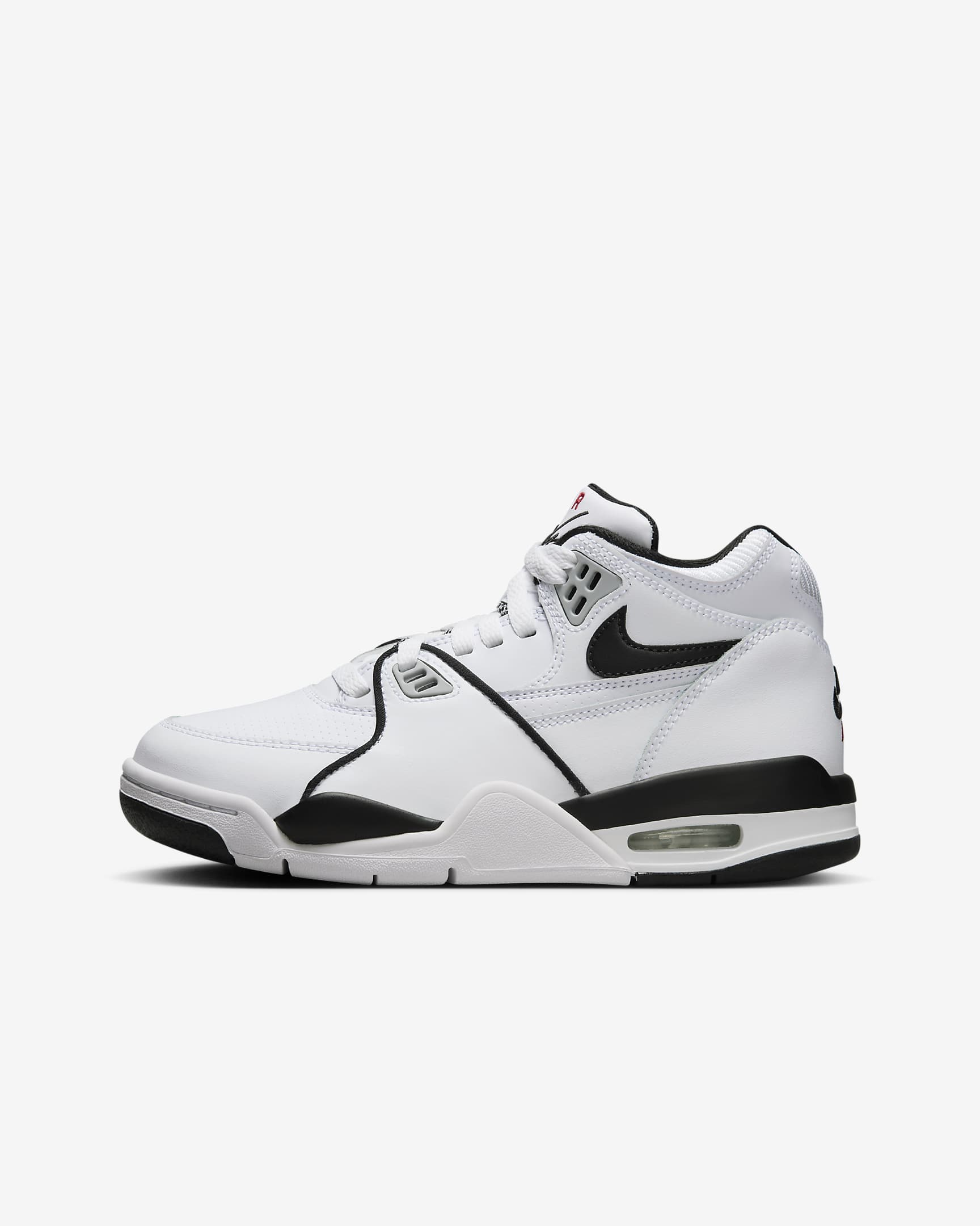 Nike Air Flight 89 kinderschoenen - Wit/Wolf Grey/Zwart