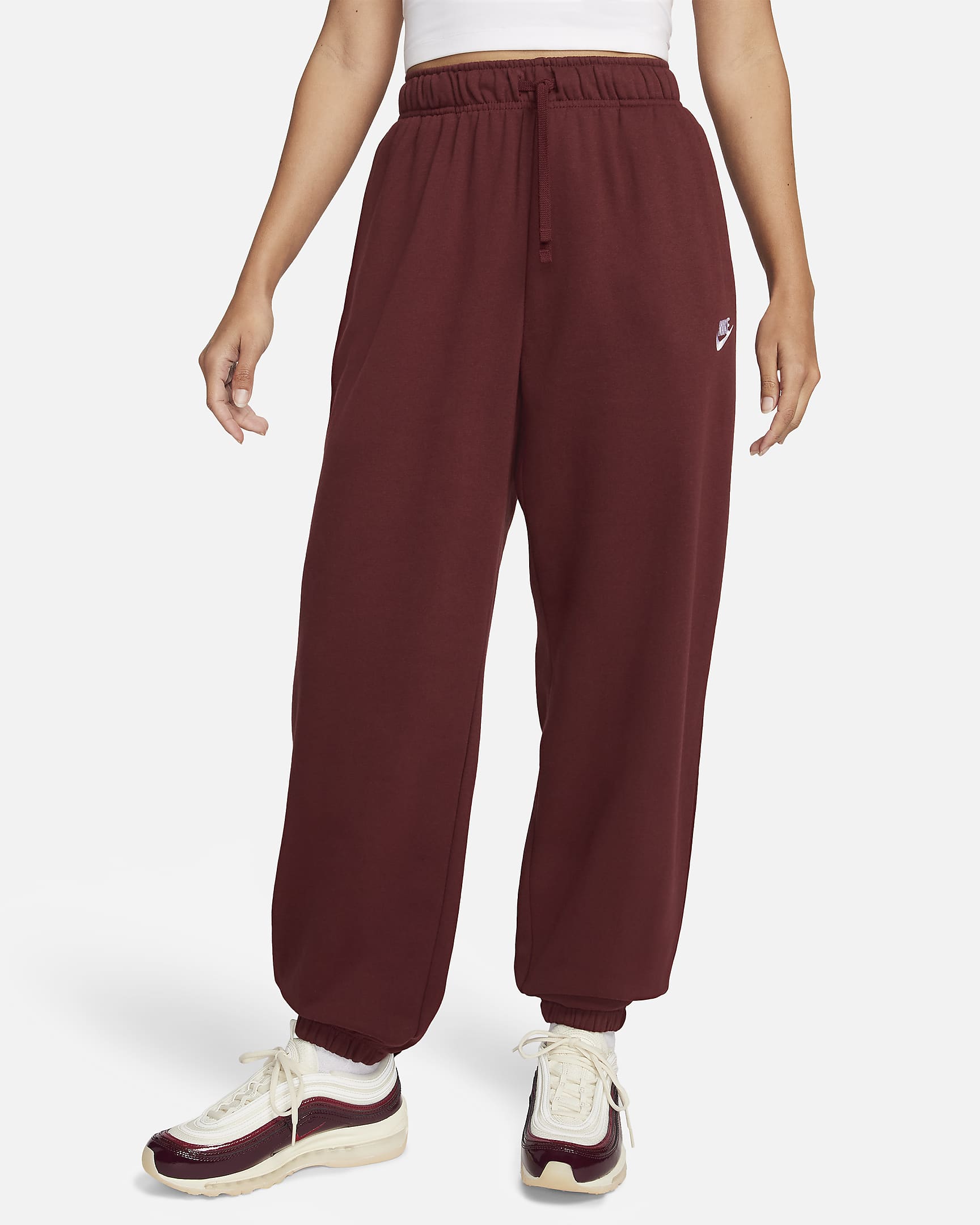 Nike Sportswear Club Fleece Women's MidRise Oversized Sweatpants.