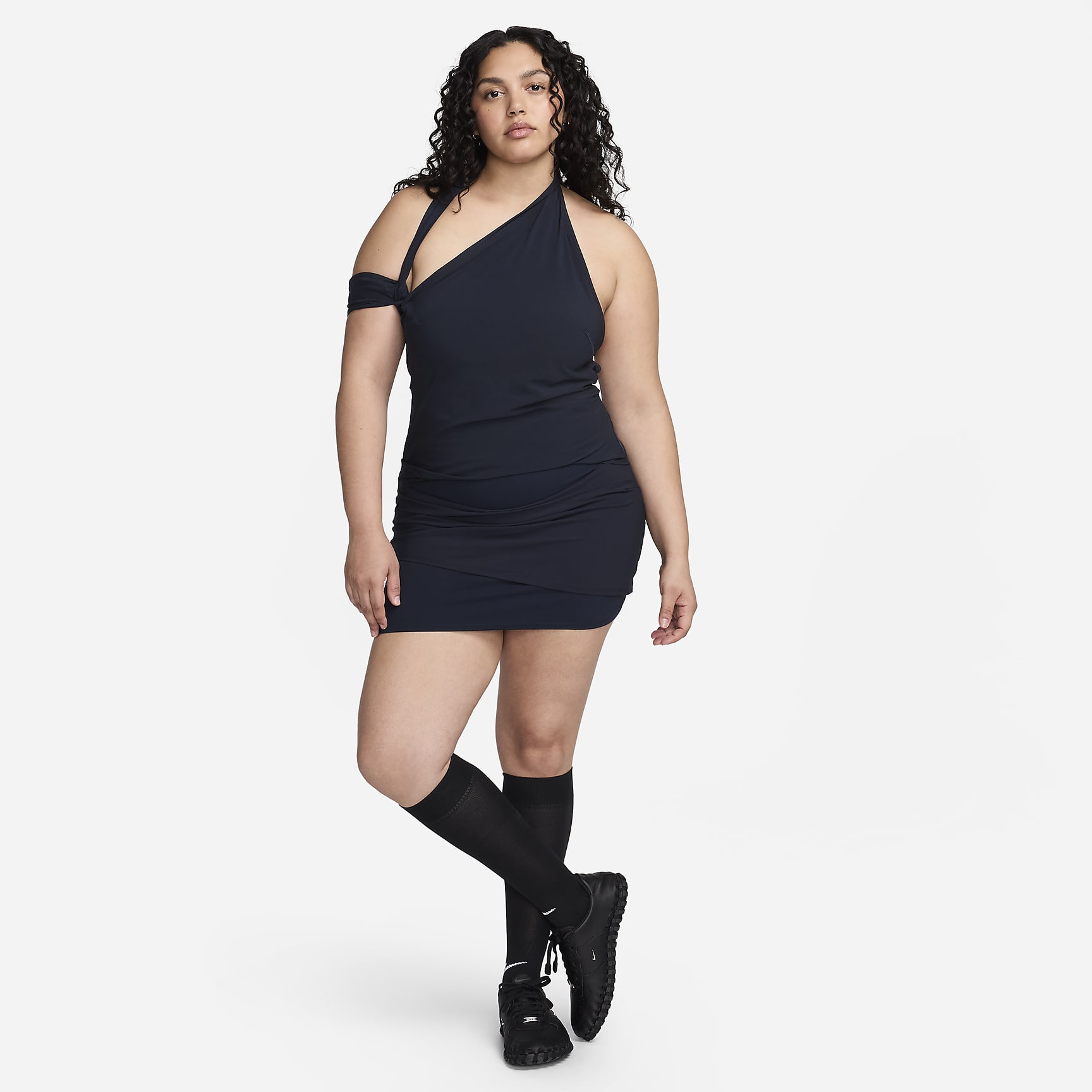 Robe effet superposé Nike x Jacquemus pour femme - Dark Obsidian