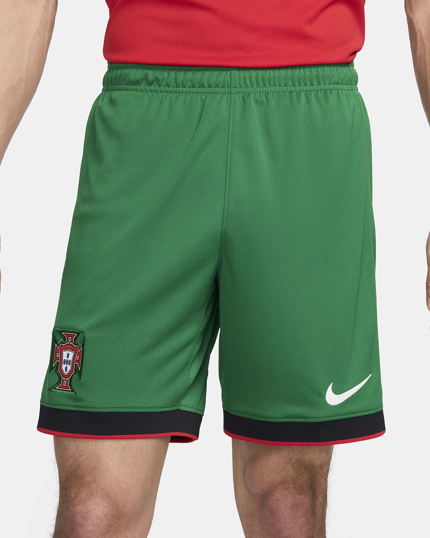 Portugal 2024 Stadium Home Men's Nike DriFIT Football Replica Shorts