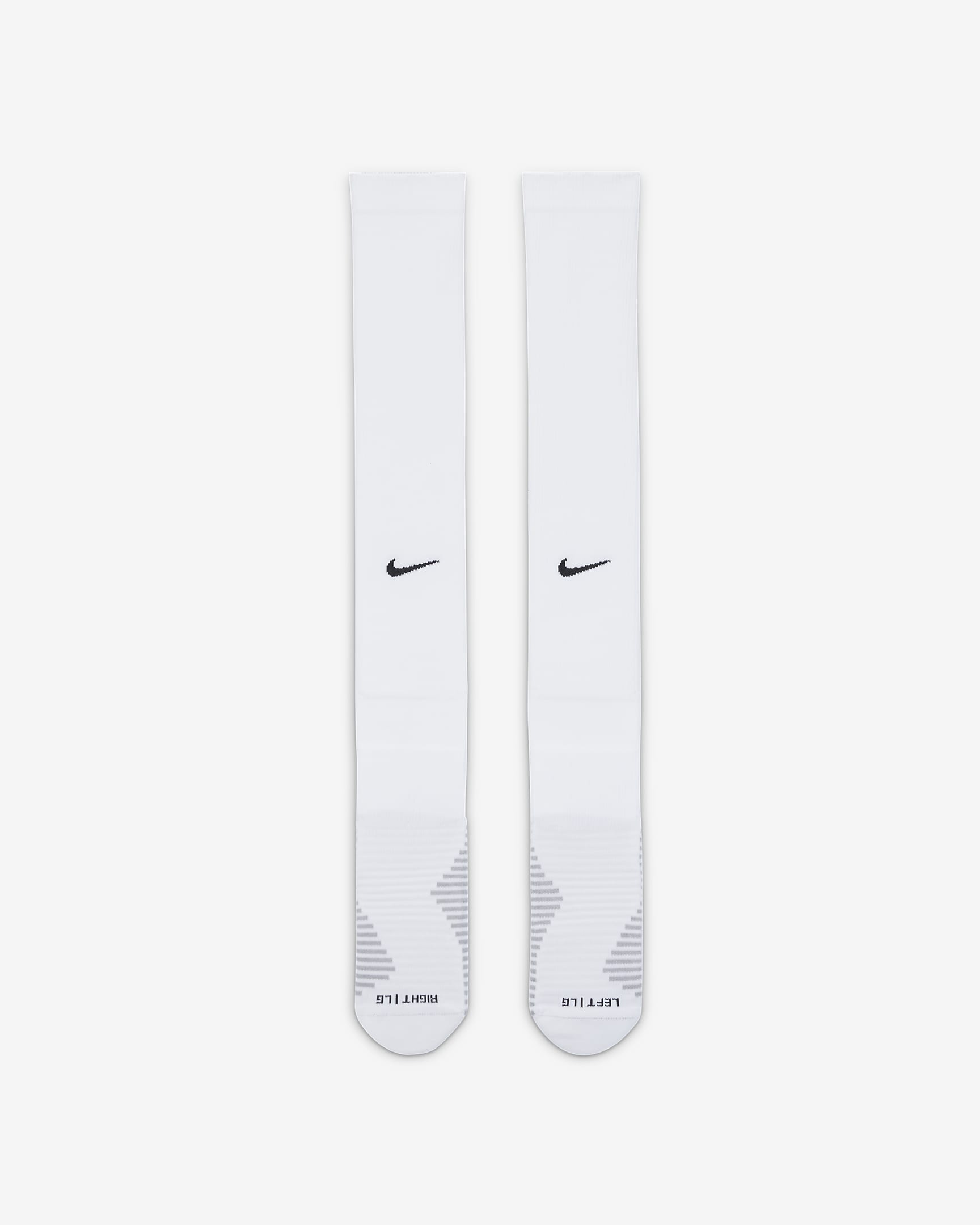 Nike Dri-FIT Strike Voetbalsokken tot over de knie - Wit/Zwart