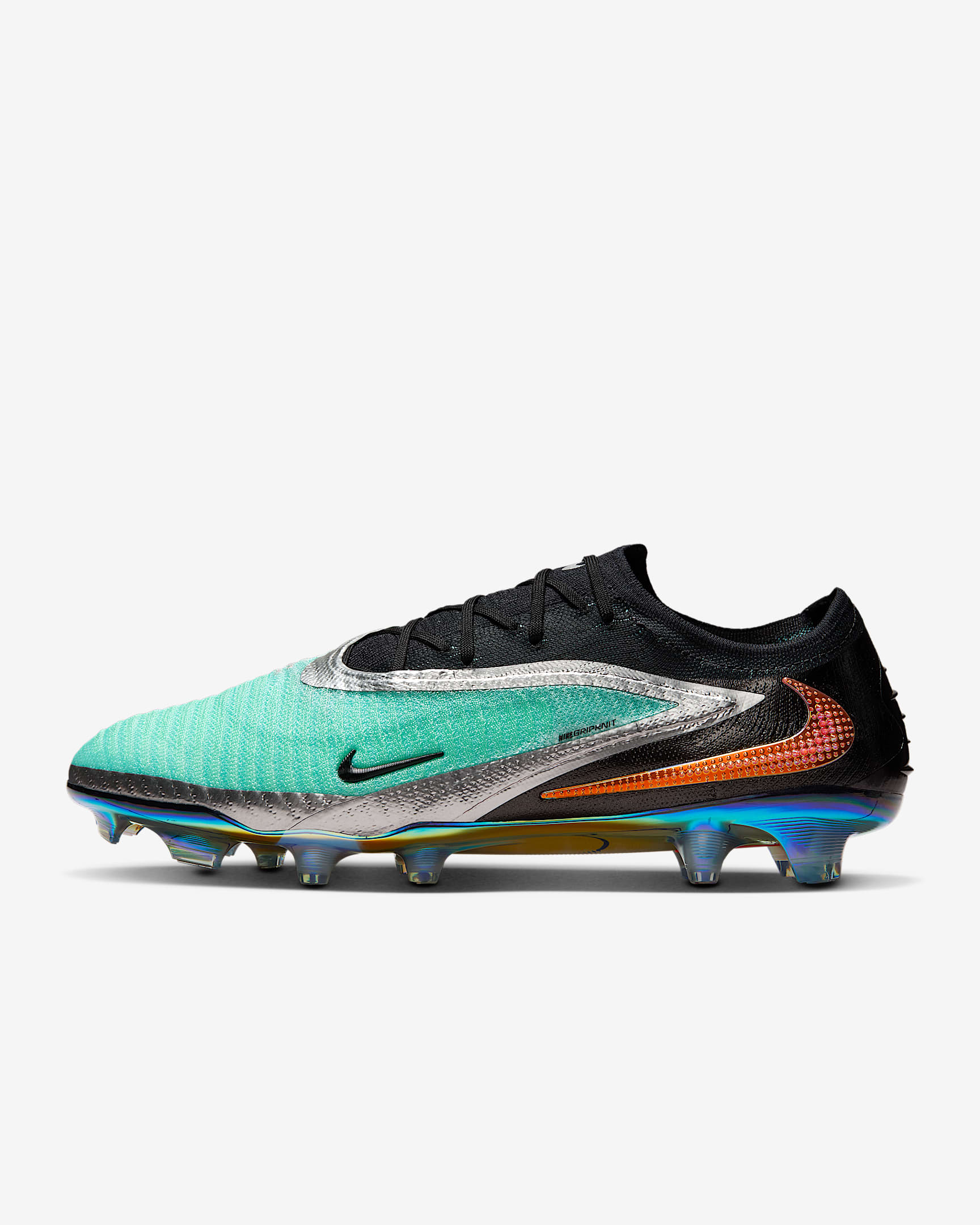 Nike Phantom 6 Low Elite Firm-Ground Football Boot - Chrome/Black