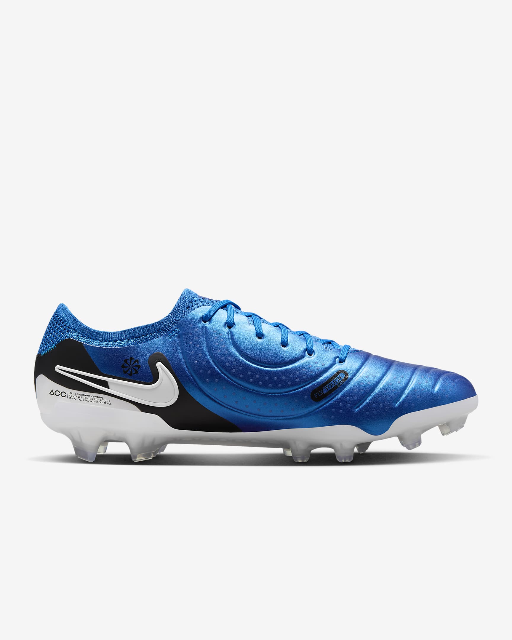 Nike Tiempo Legend 10 Elite Low-Top-Fußballschuh für normalen Rasen - Soar/Weiß