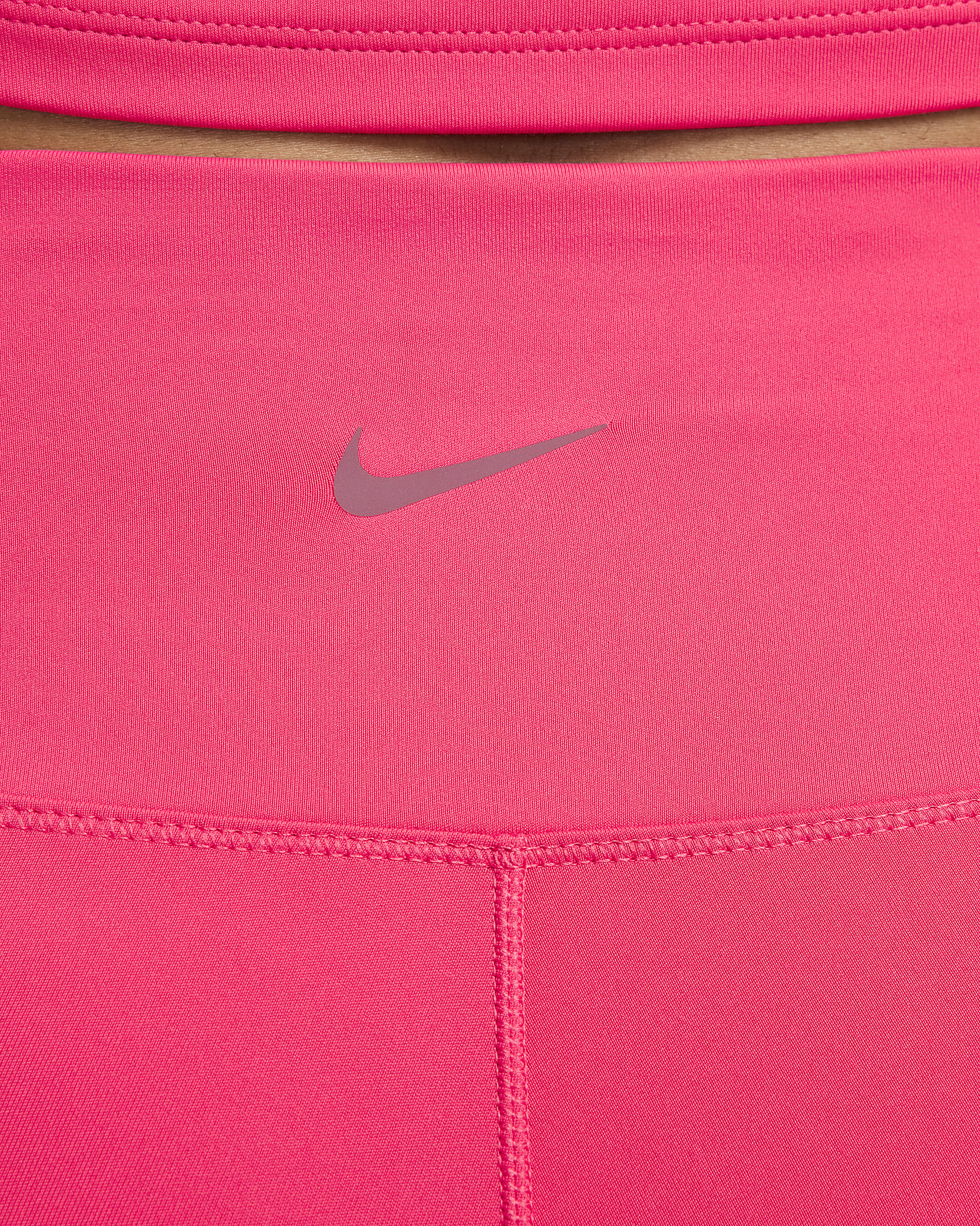 Shorts de ciclismo de tiro alto de 13 cm para mujer Nike One - Rosa margarita/Negro