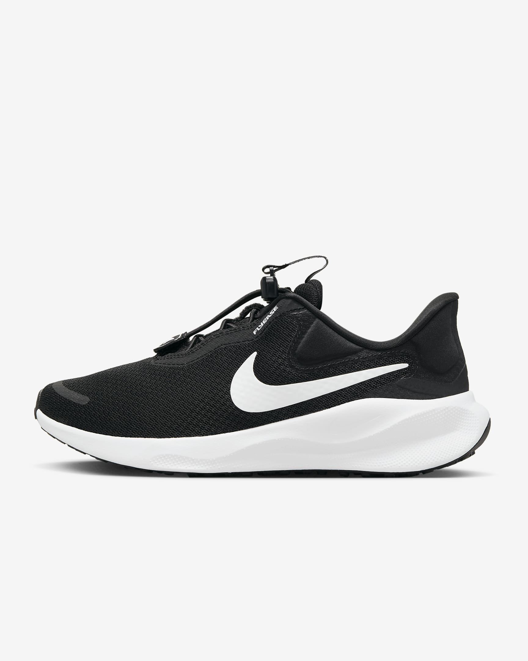 Nike Revolution 7 EasyOn Women's Easy On/Off Road Running Shoes - Black/White